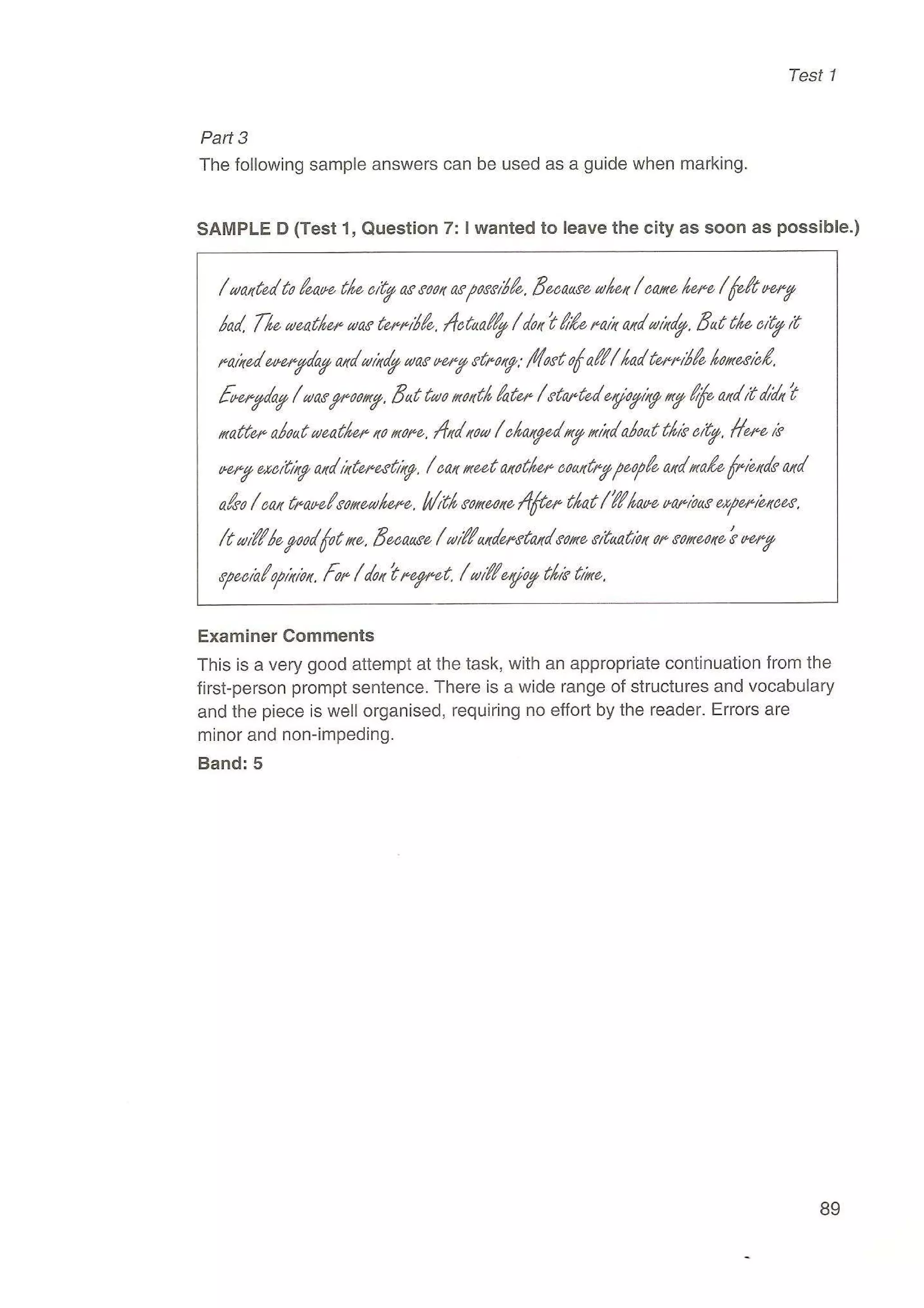 Preliminary English test 3 with answers. (2003)