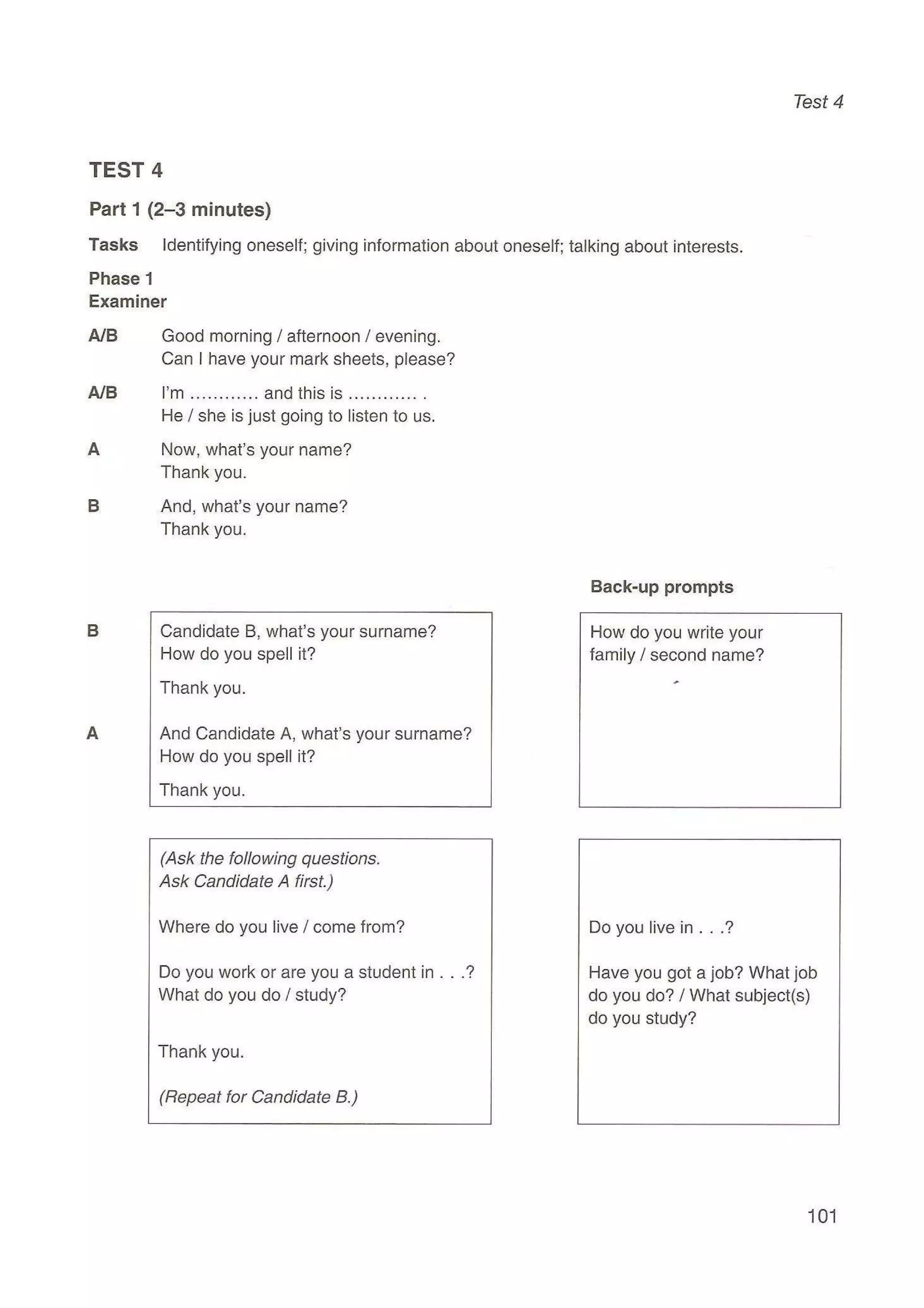 Preliminary English test 5 with answers. (2003)