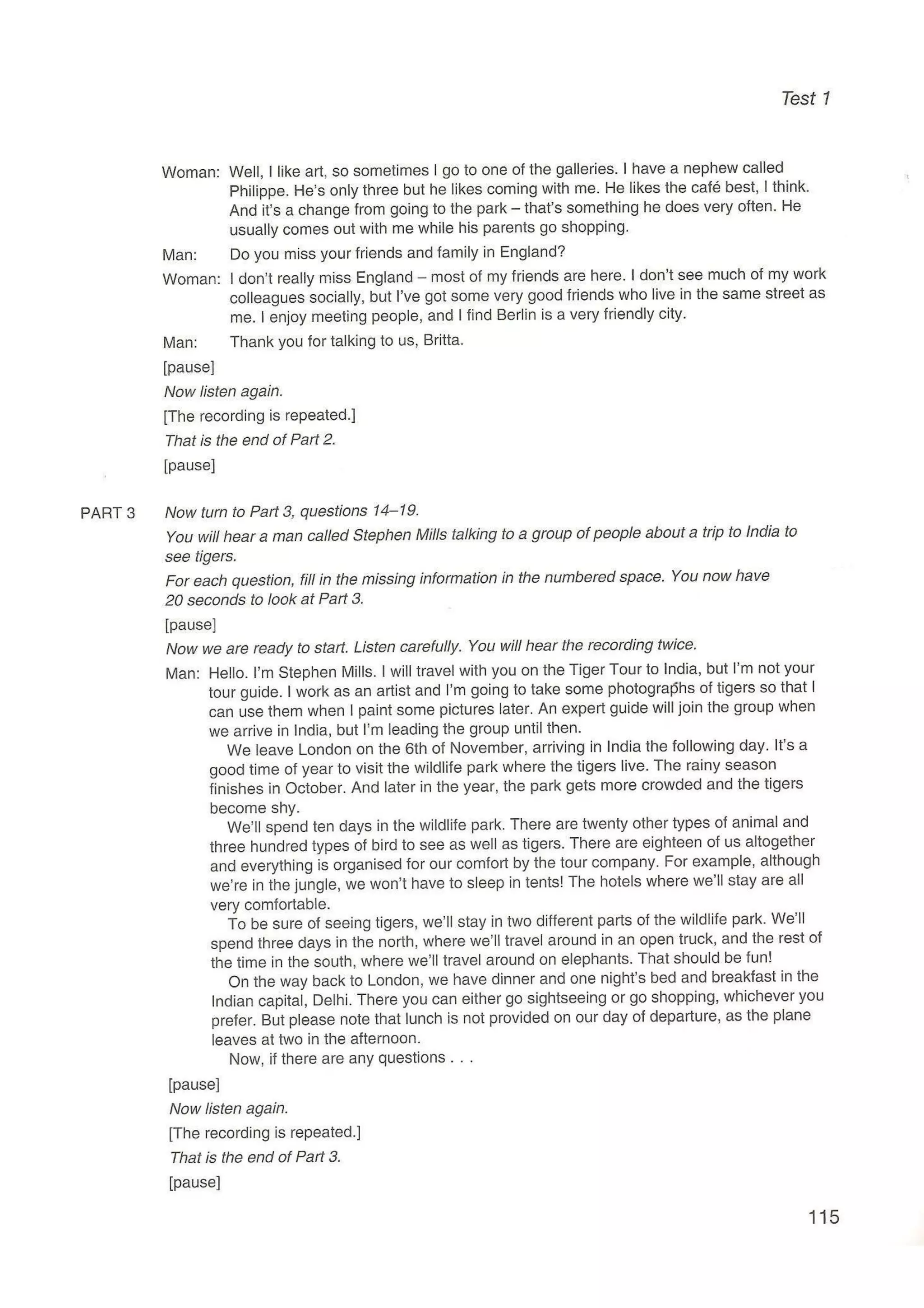 Preliminary English test 5 with answers. (2003)