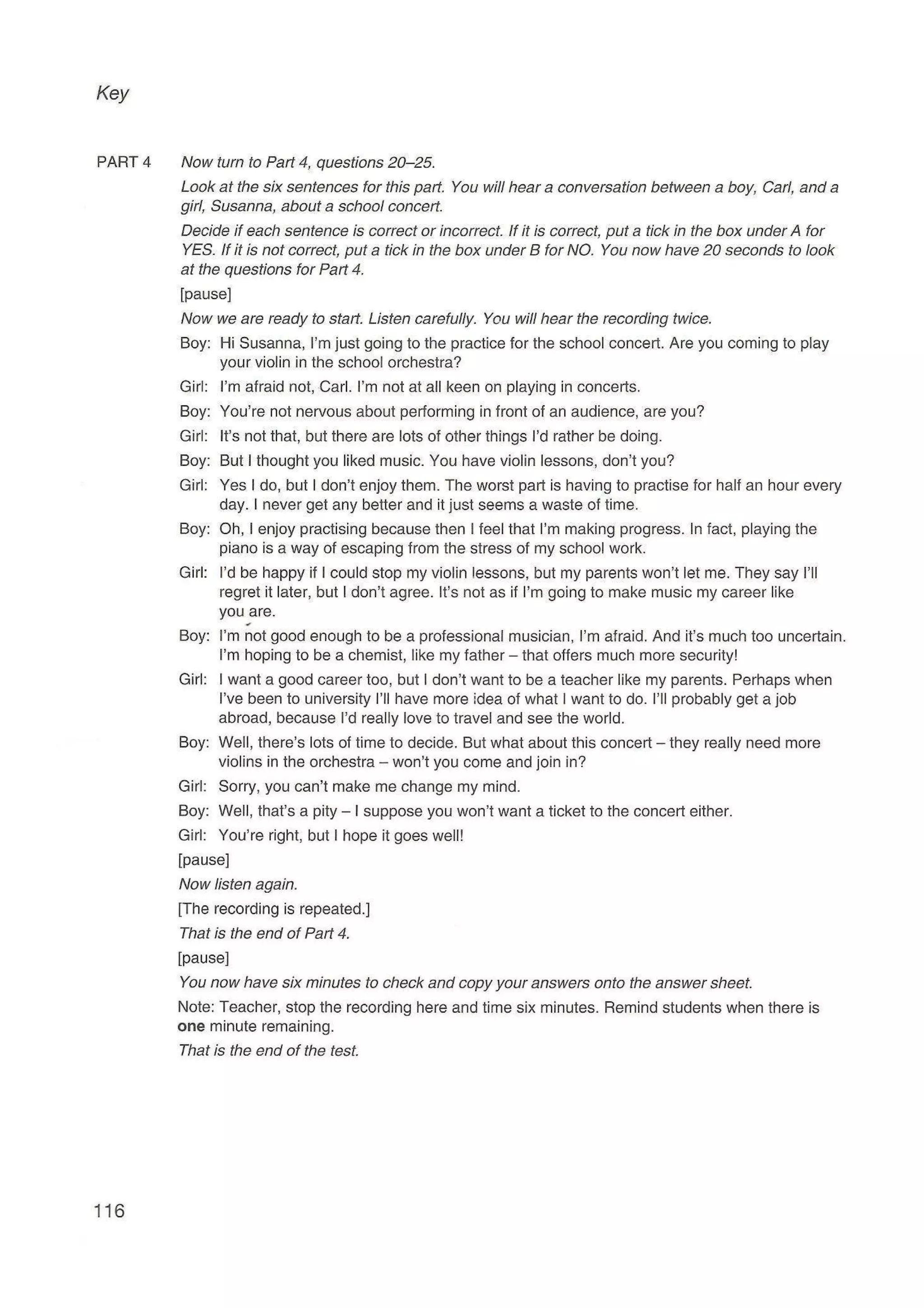 Preliminary English test 5 with answers. (2003)