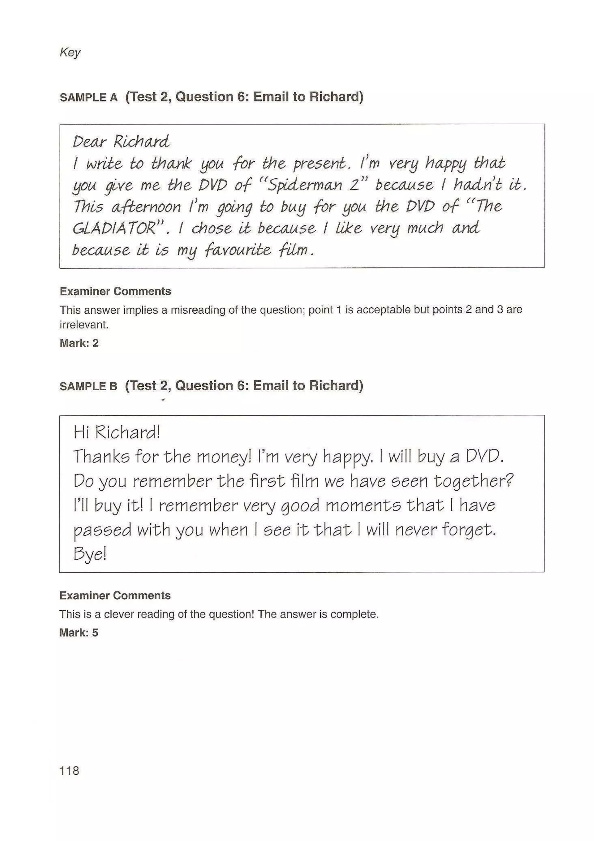 Preliminary English test 5 with answers. (2003)