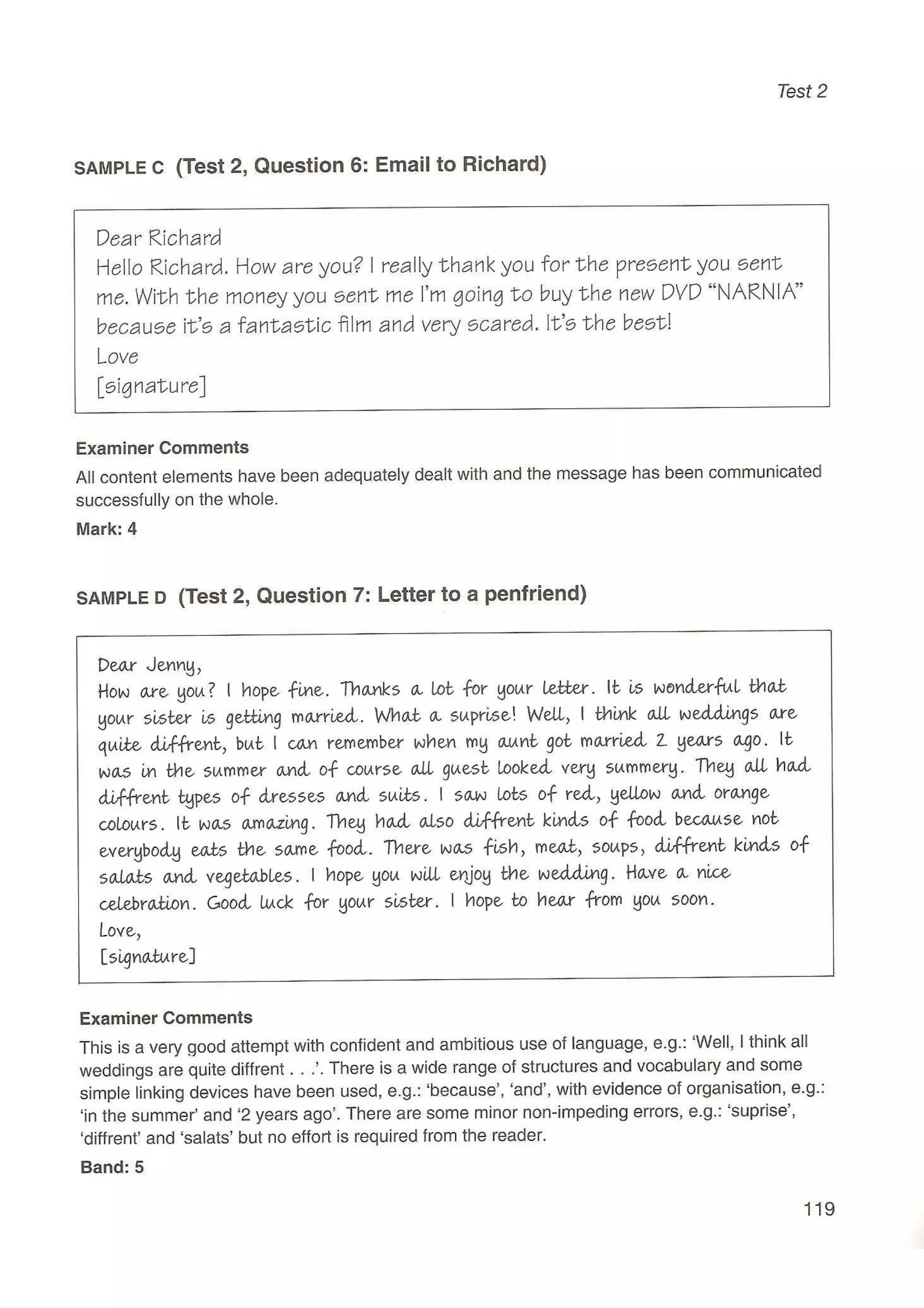 Preliminary English test 5 with answers. (2003)