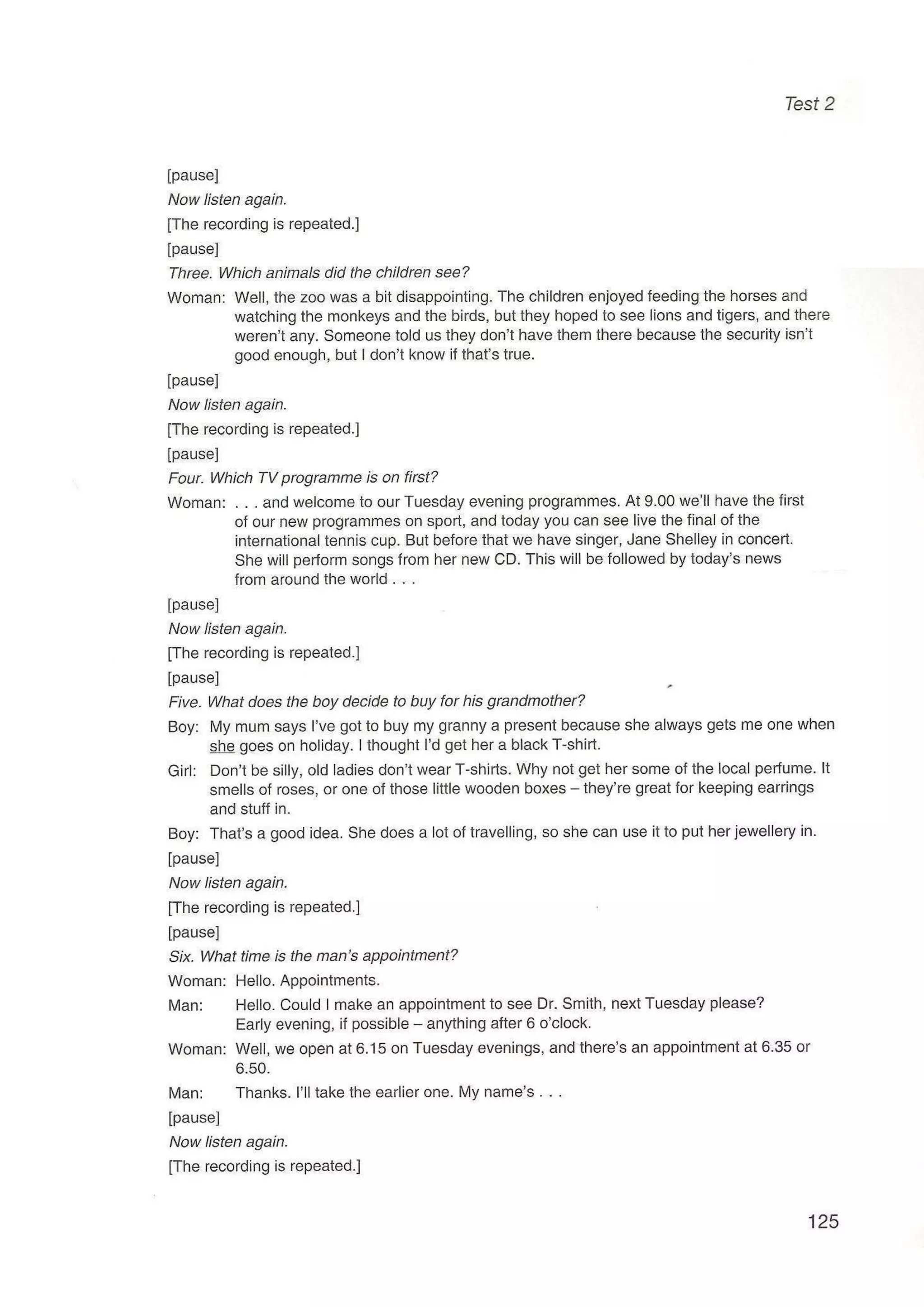 Preliminary English test 5 with answers. (2003)