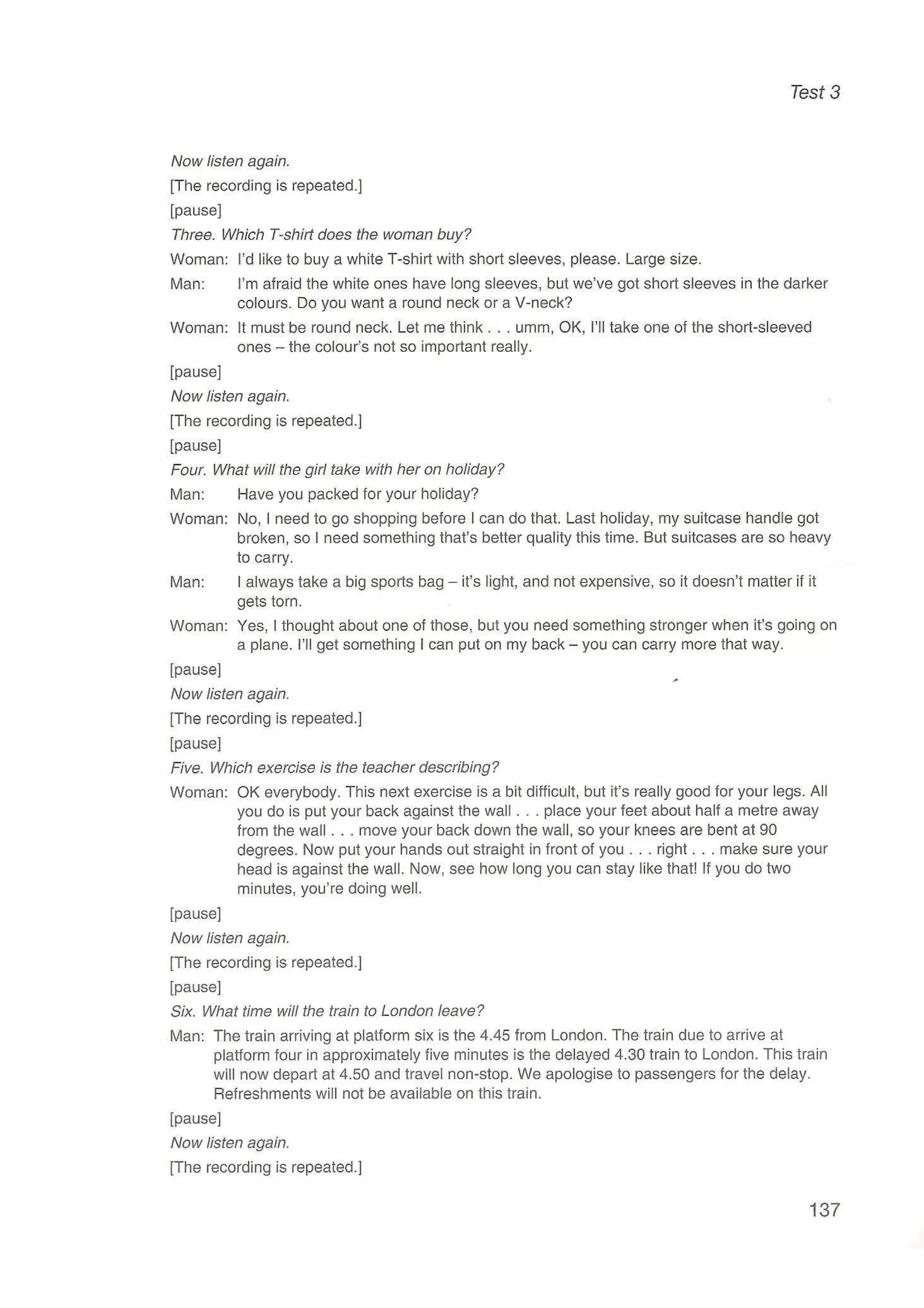 Preliminary English test 5 with answers. (2003)