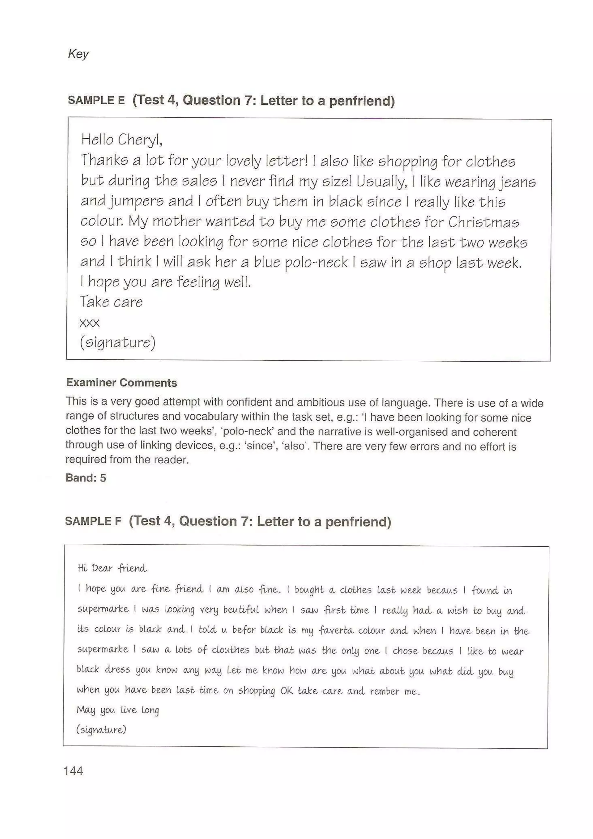 Preliminary English test 5 with answers. (2003)