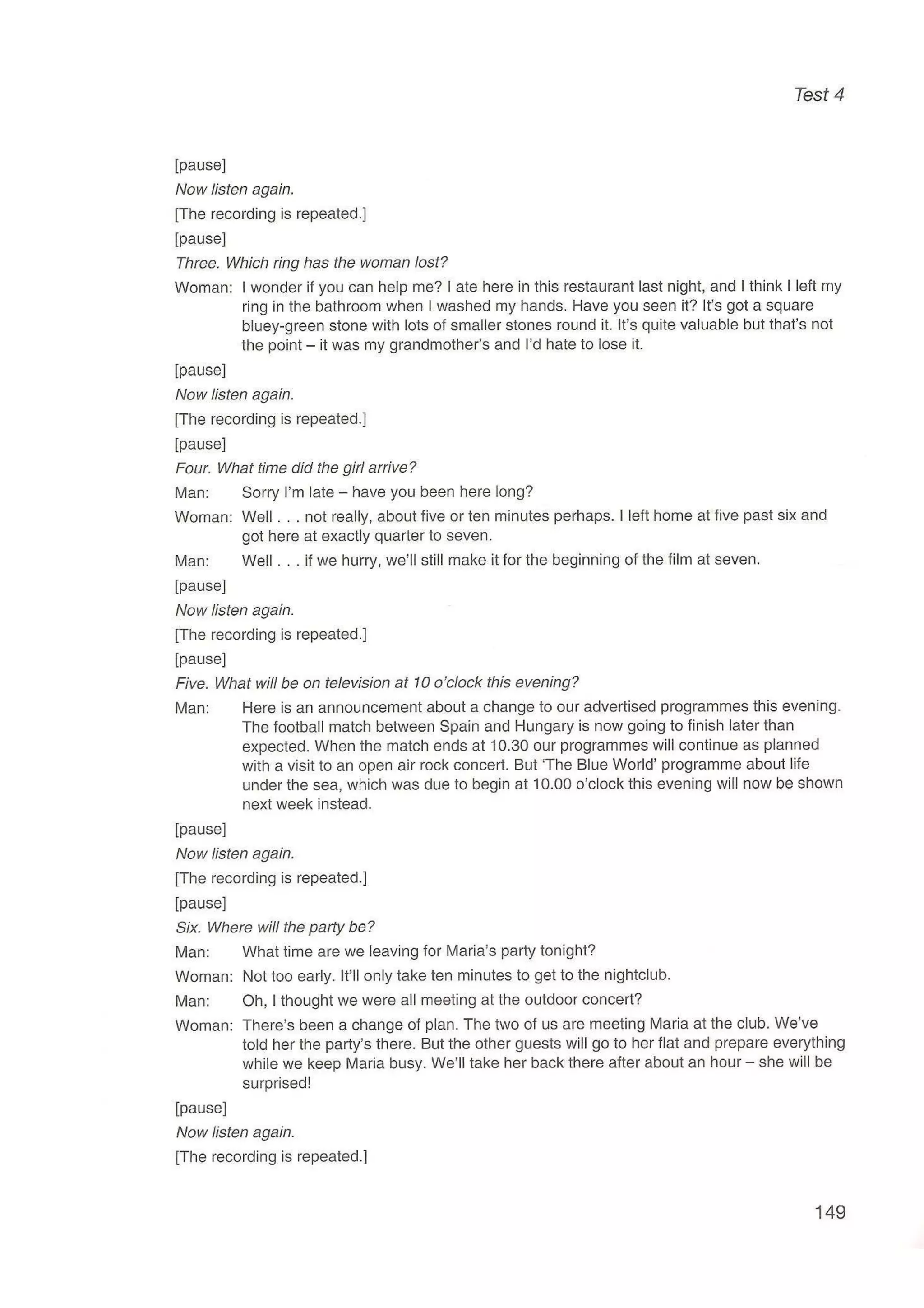 Preliminary English test 5 with answers. (2003)