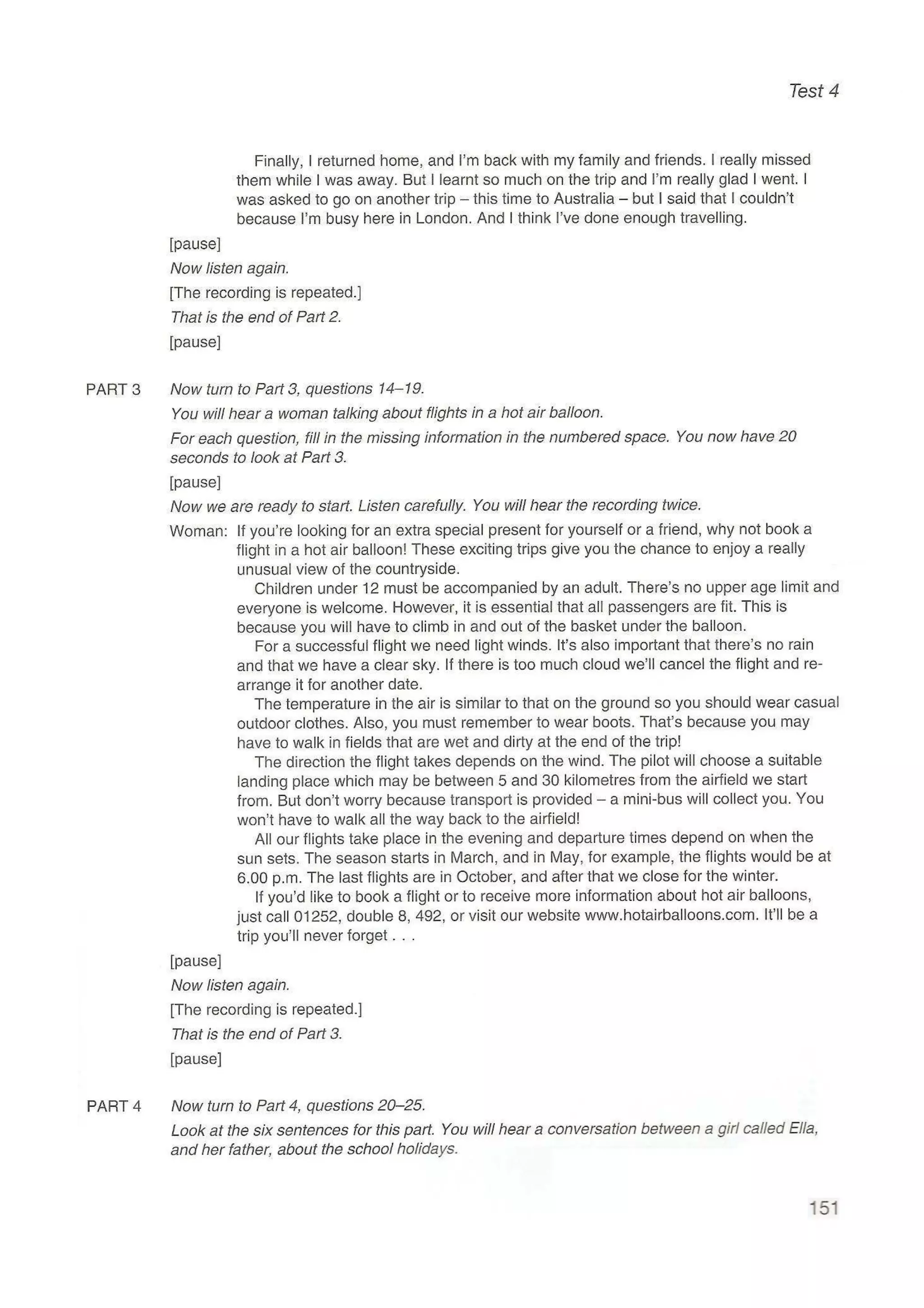 Preliminary English test 5 with answers. (2003)