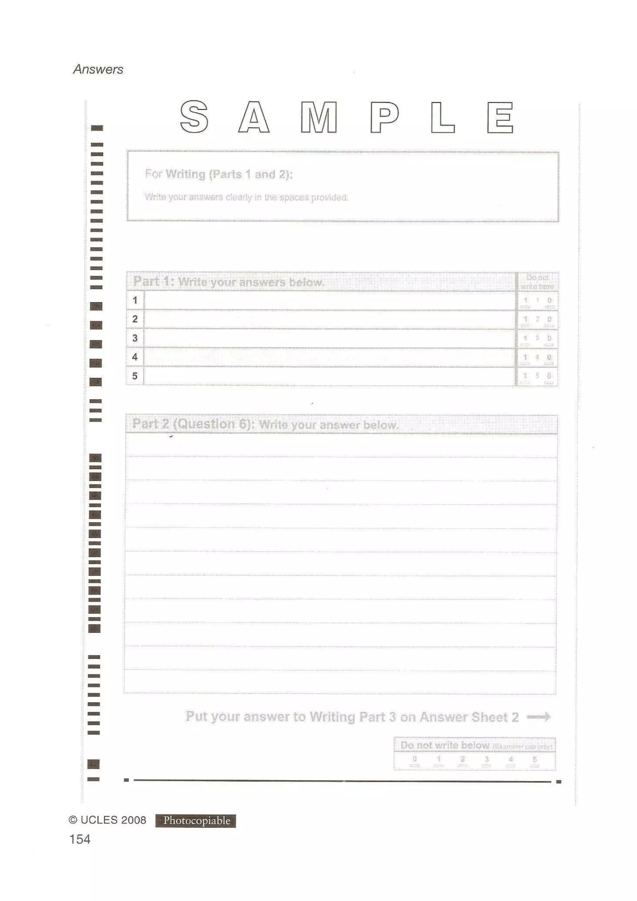Preliminary English test 5 with answers. (2003)