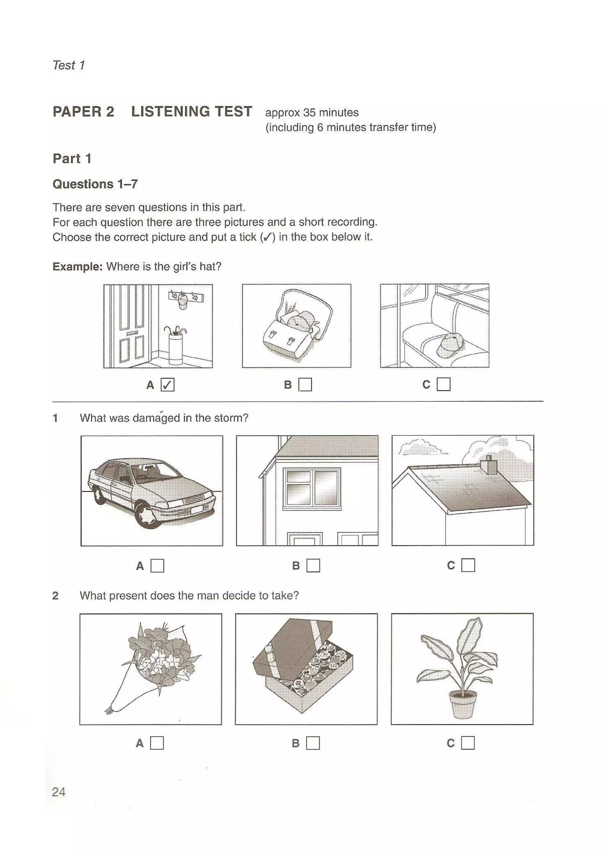 Preliminary English test 5 with answers. (2003)