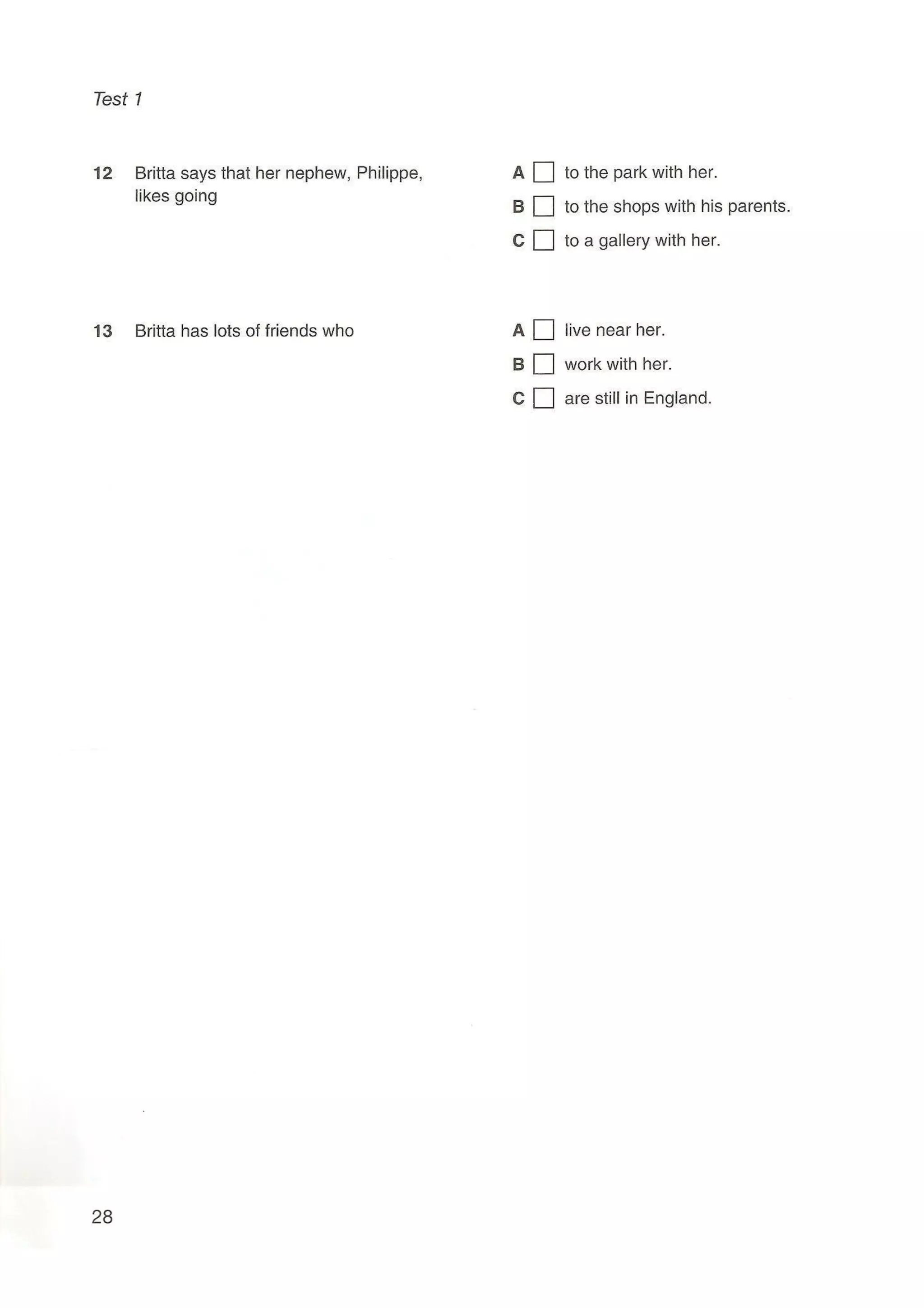 Preliminary English test 5 with answers. (2003)