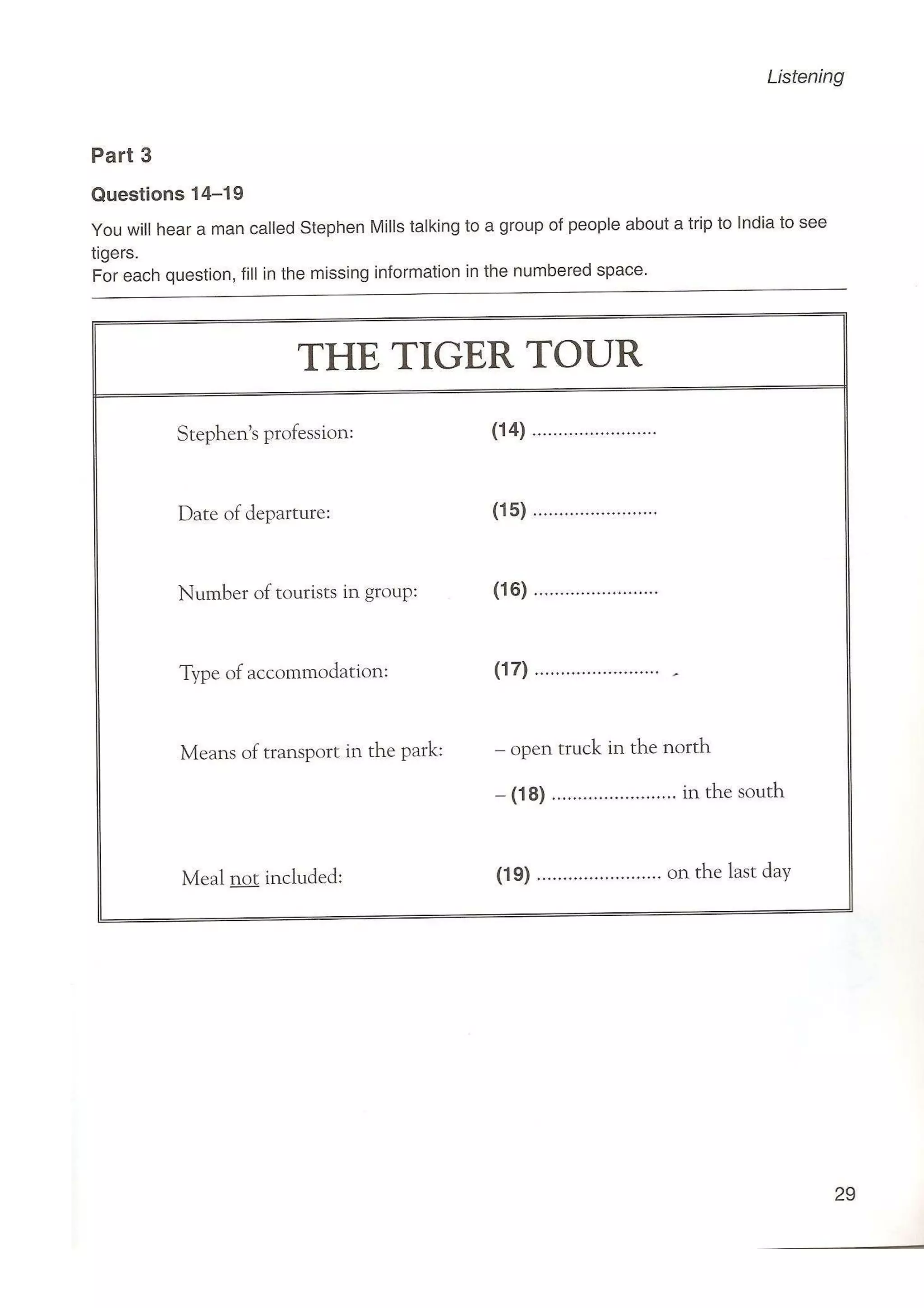 Preliminary English test 5 with answers. (2003)