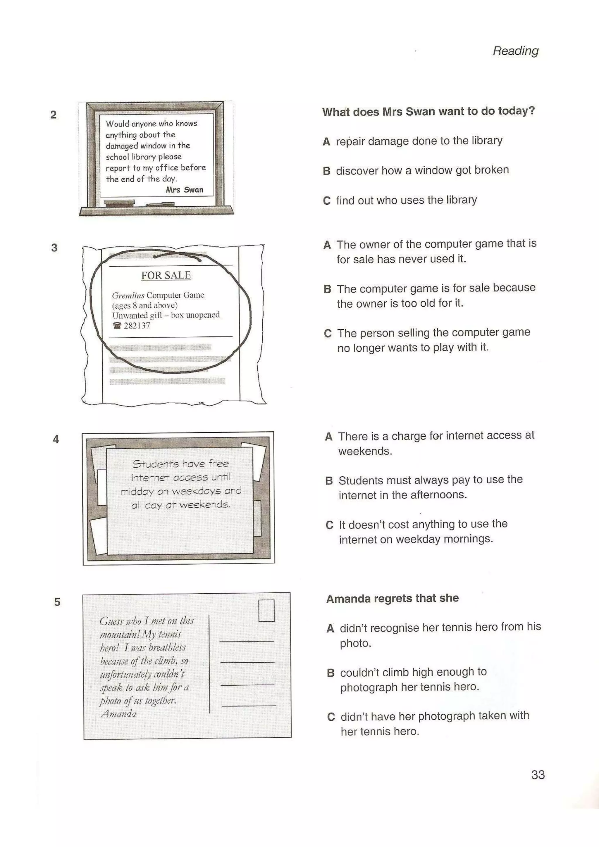 Preliminary English test 5 with answers. (2003)