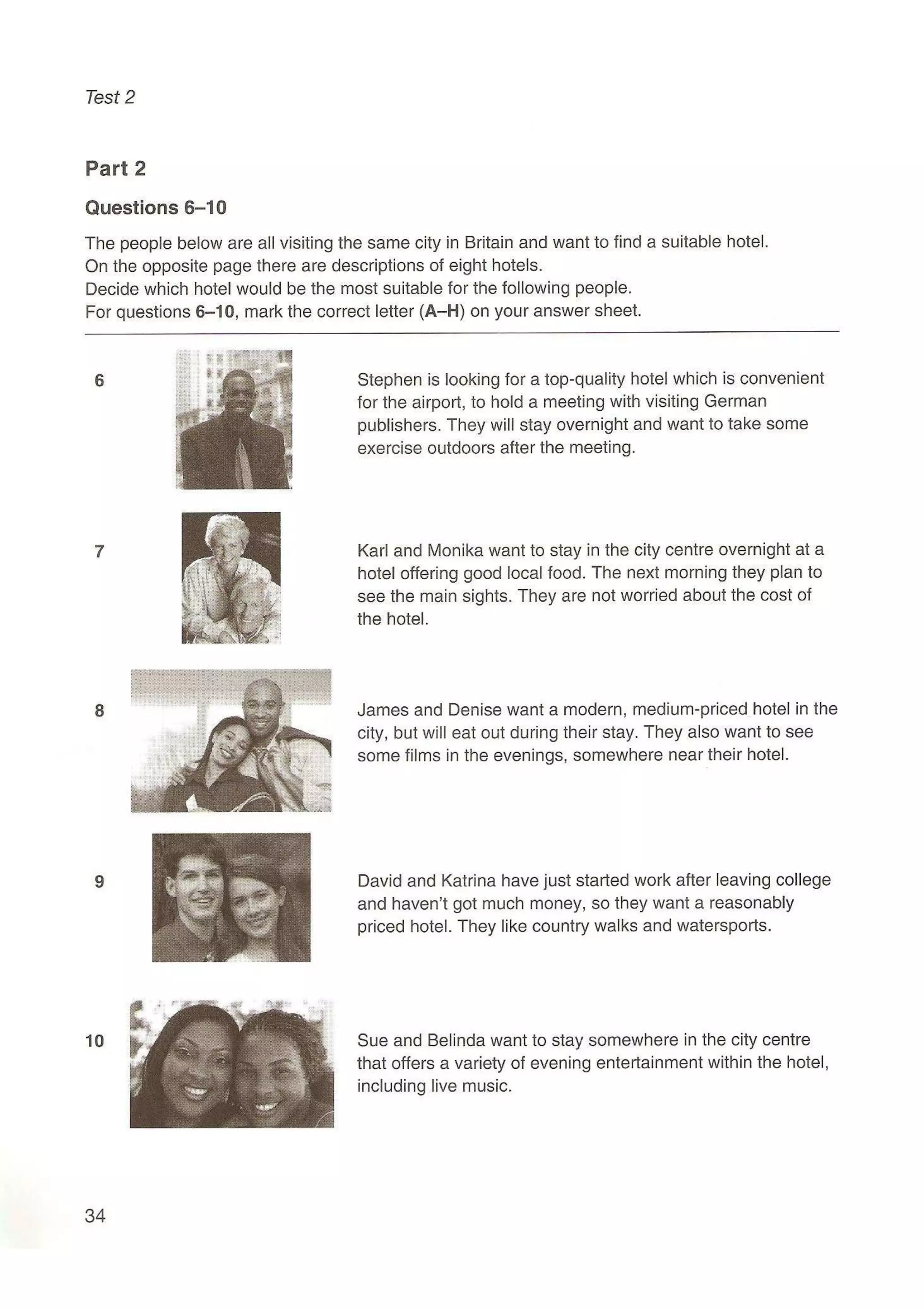 Preliminary English test 5 with answers. (2003)