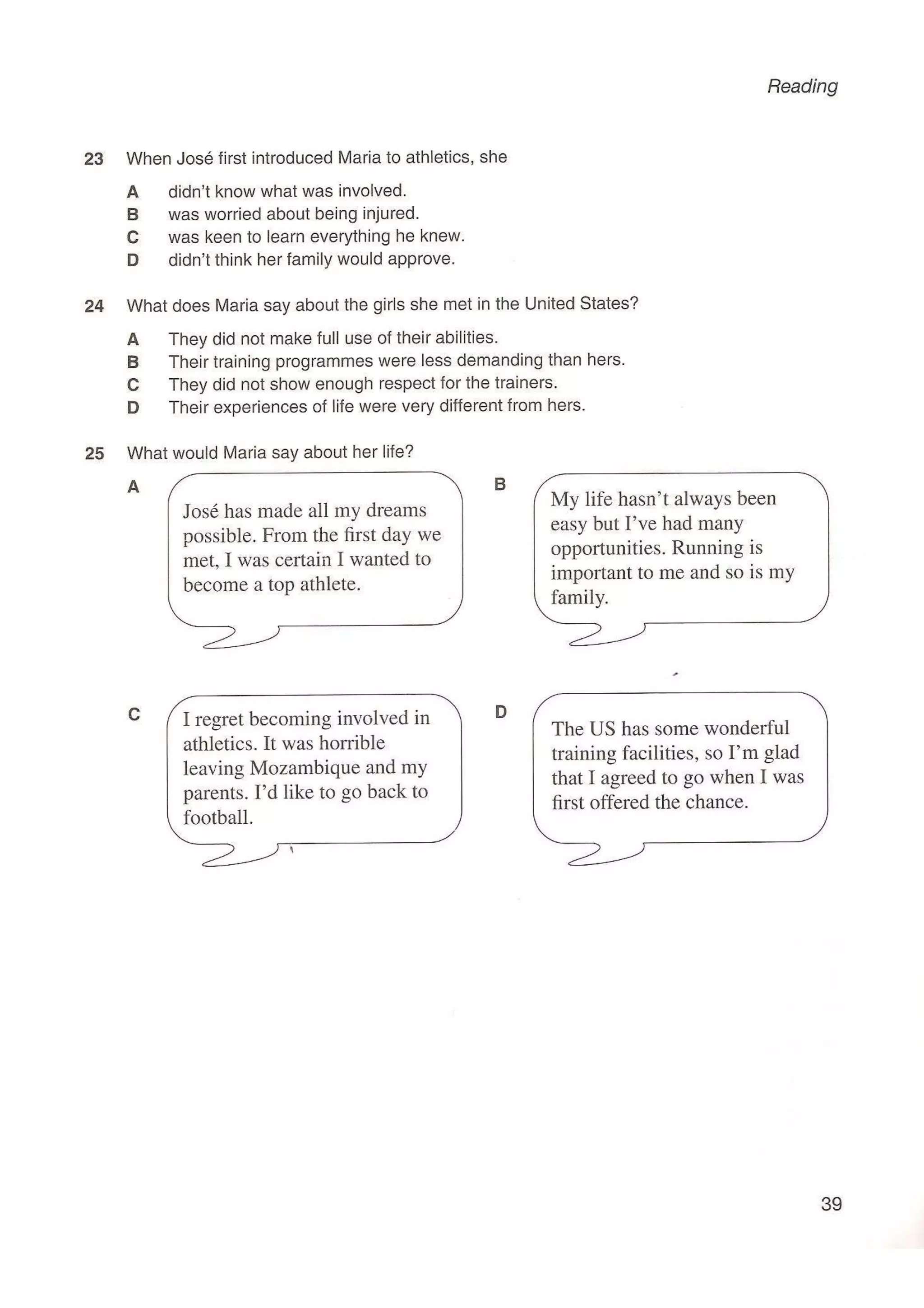 Preliminary English test 5 with answers. (2003)