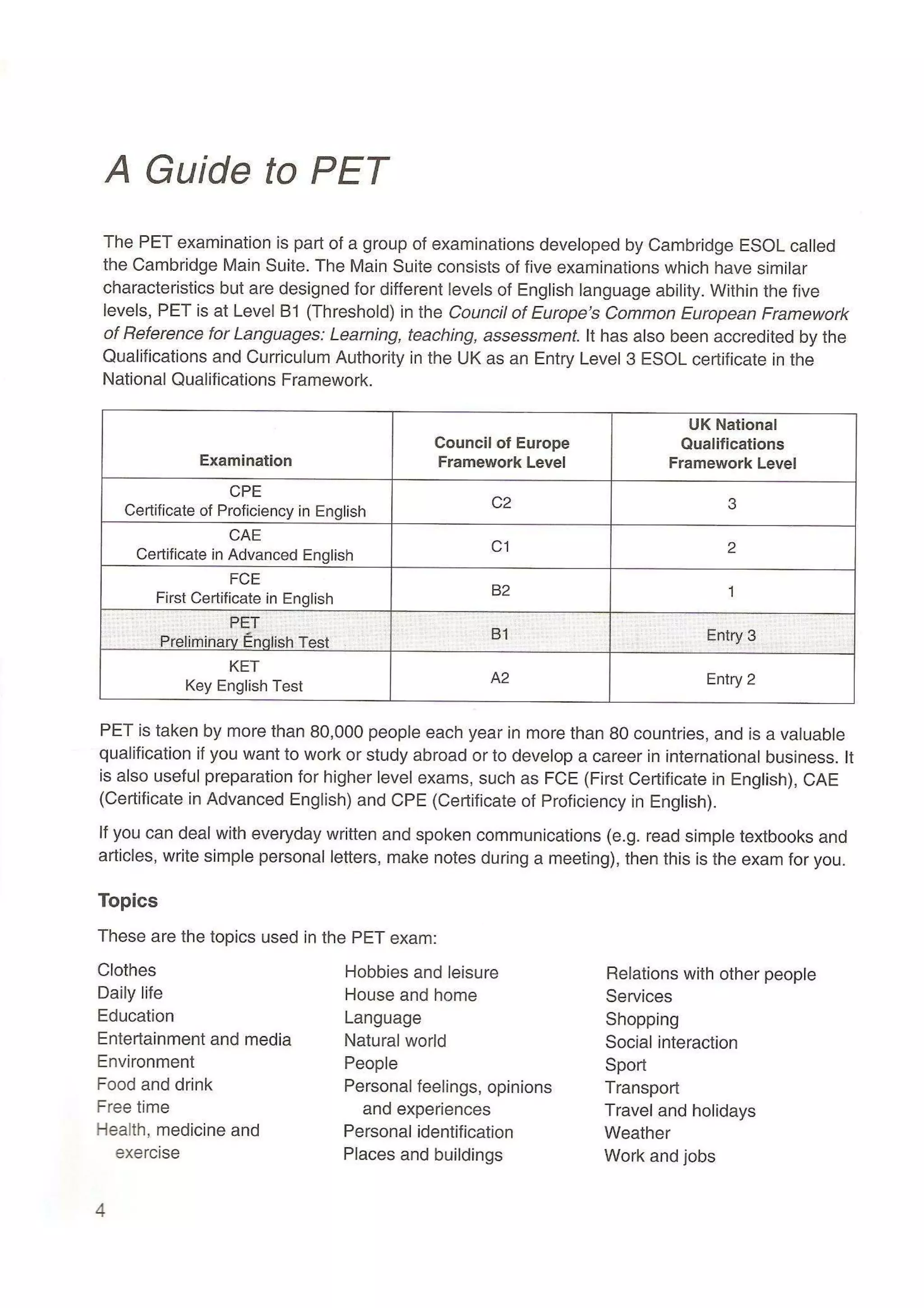 Preliminary English test 5 with answers. (2003)
