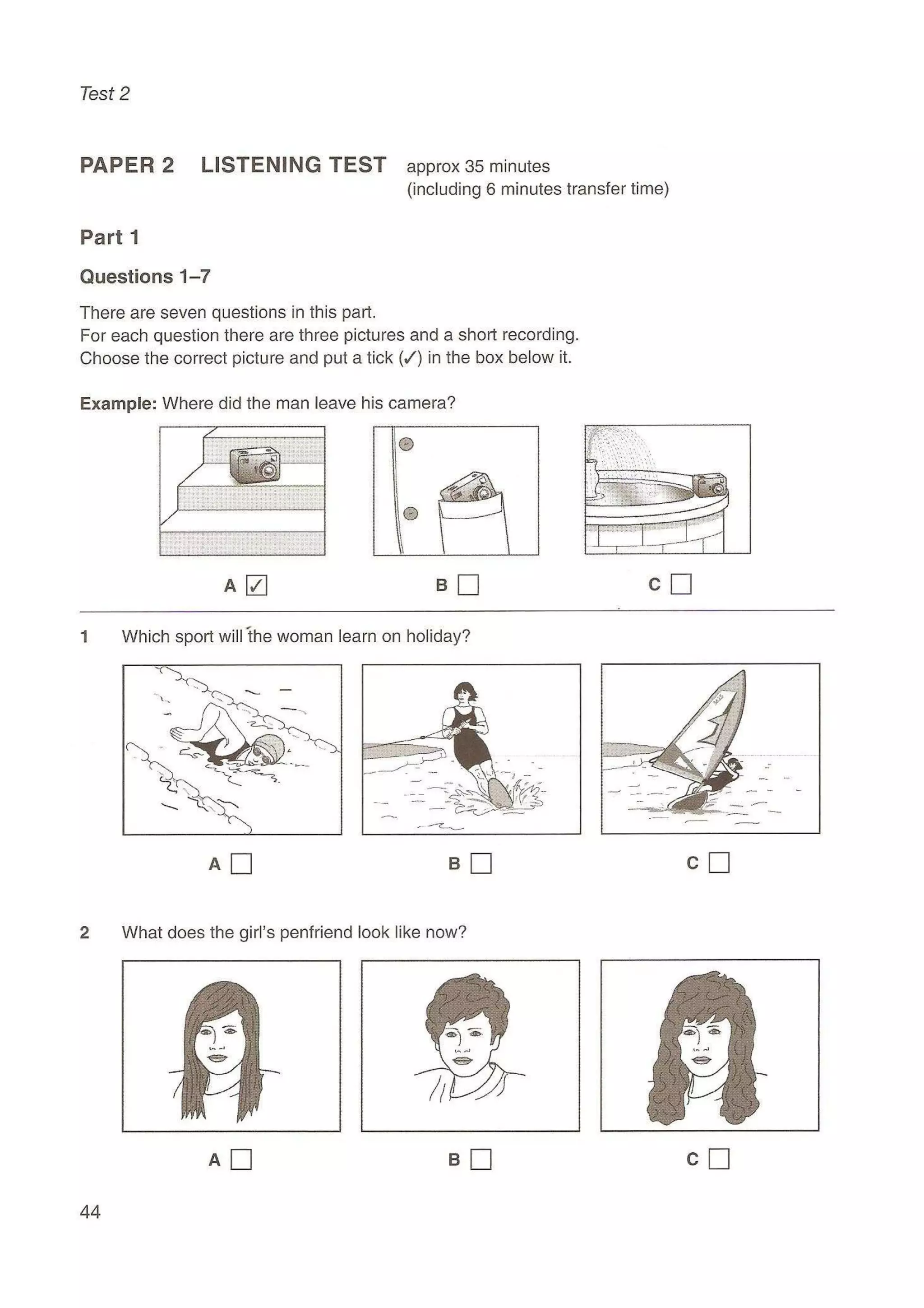 Preliminary English test 5 with answers. (2003)