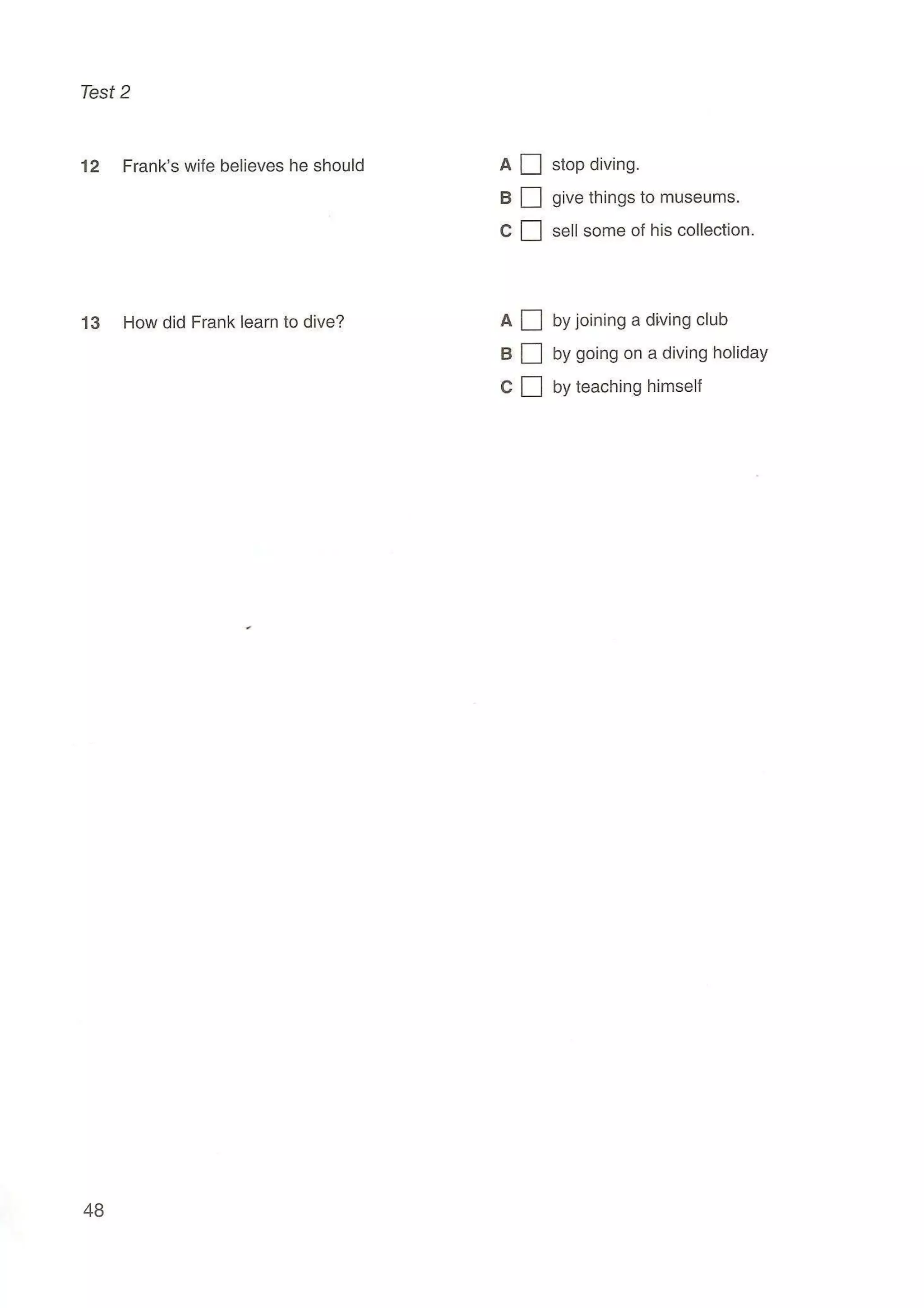 Preliminary English test 5 with answers. (2003)
