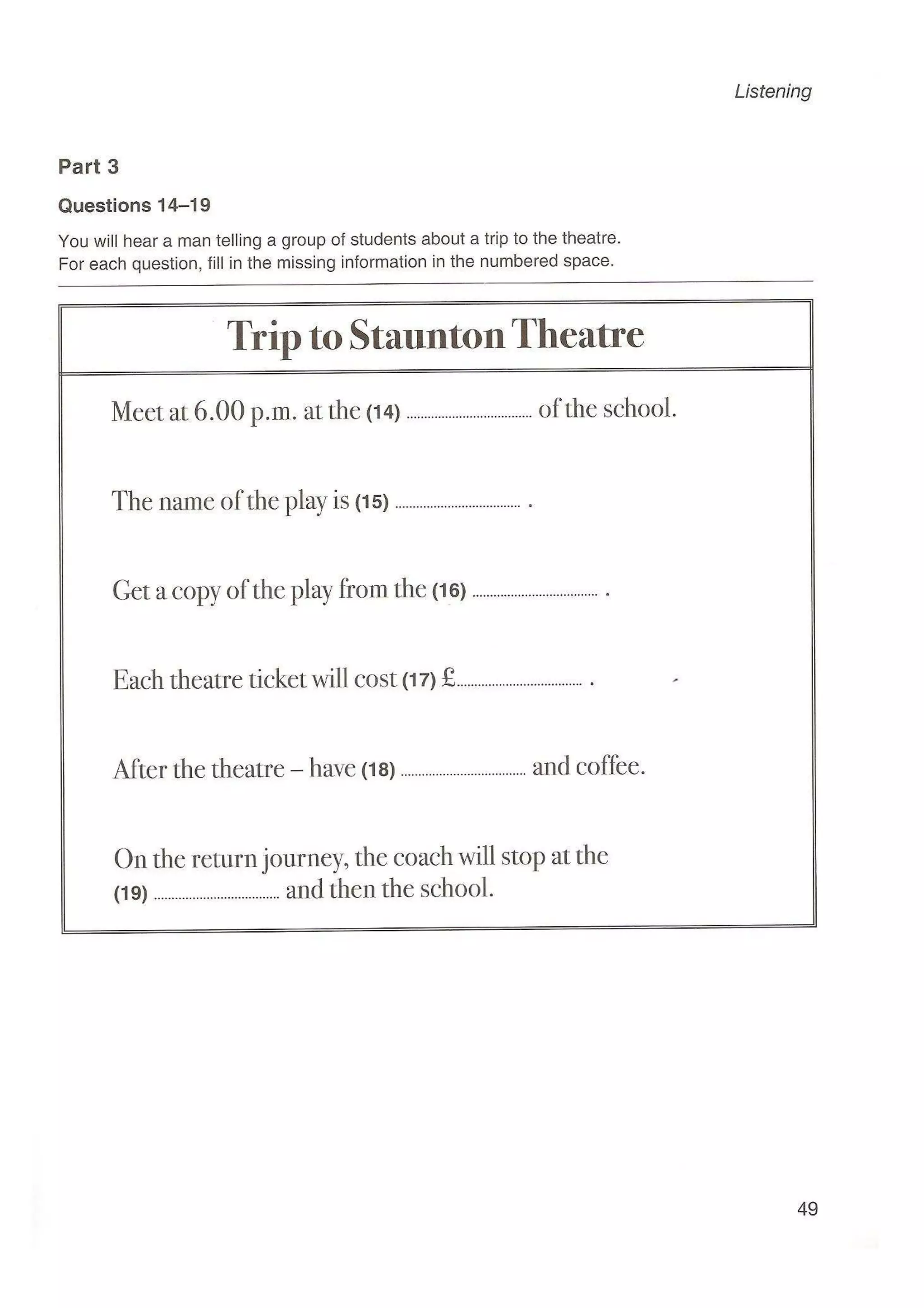 Preliminary English test 5 with answers. (2003)