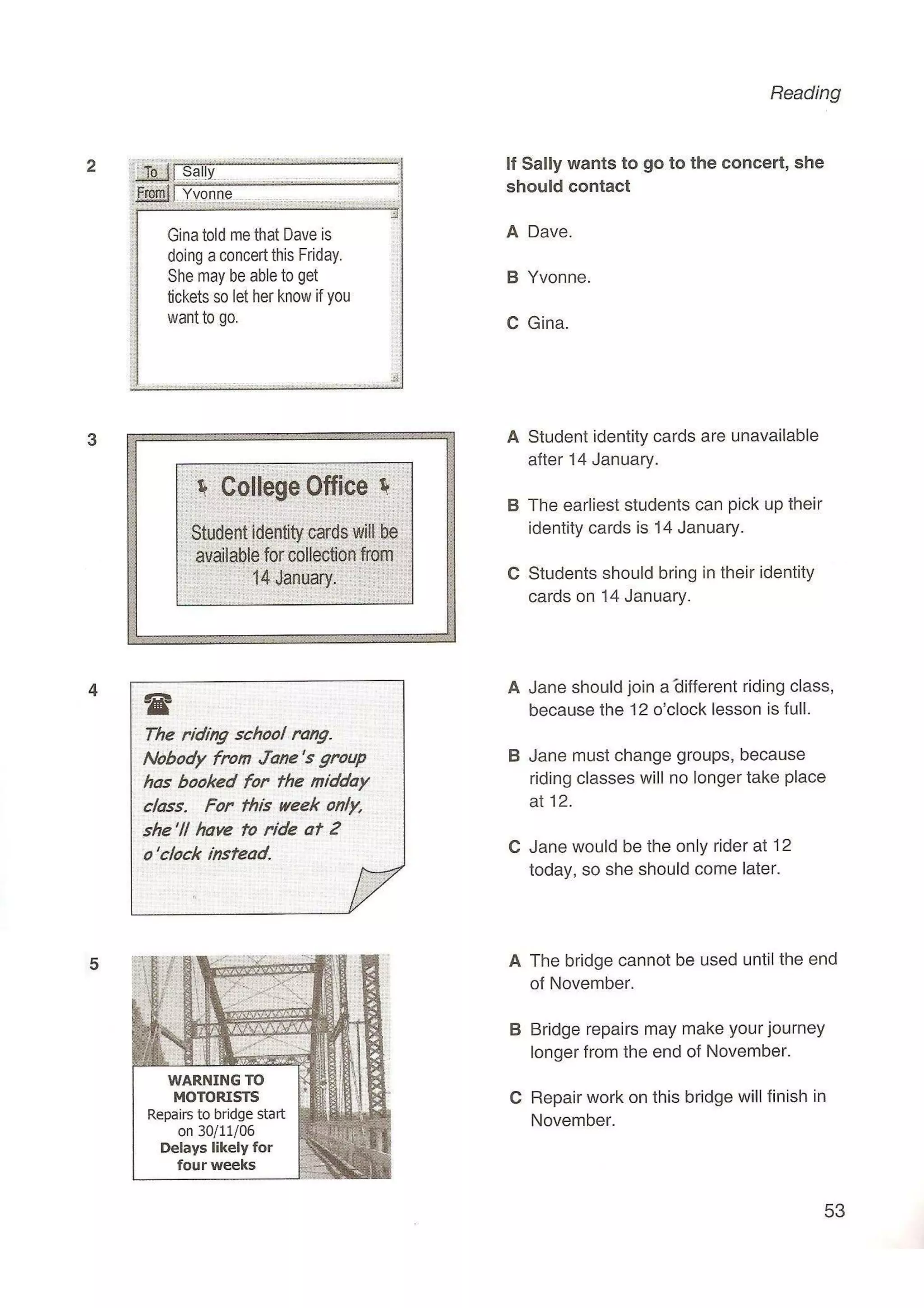 Preliminary English test 5 with answers. (2003)