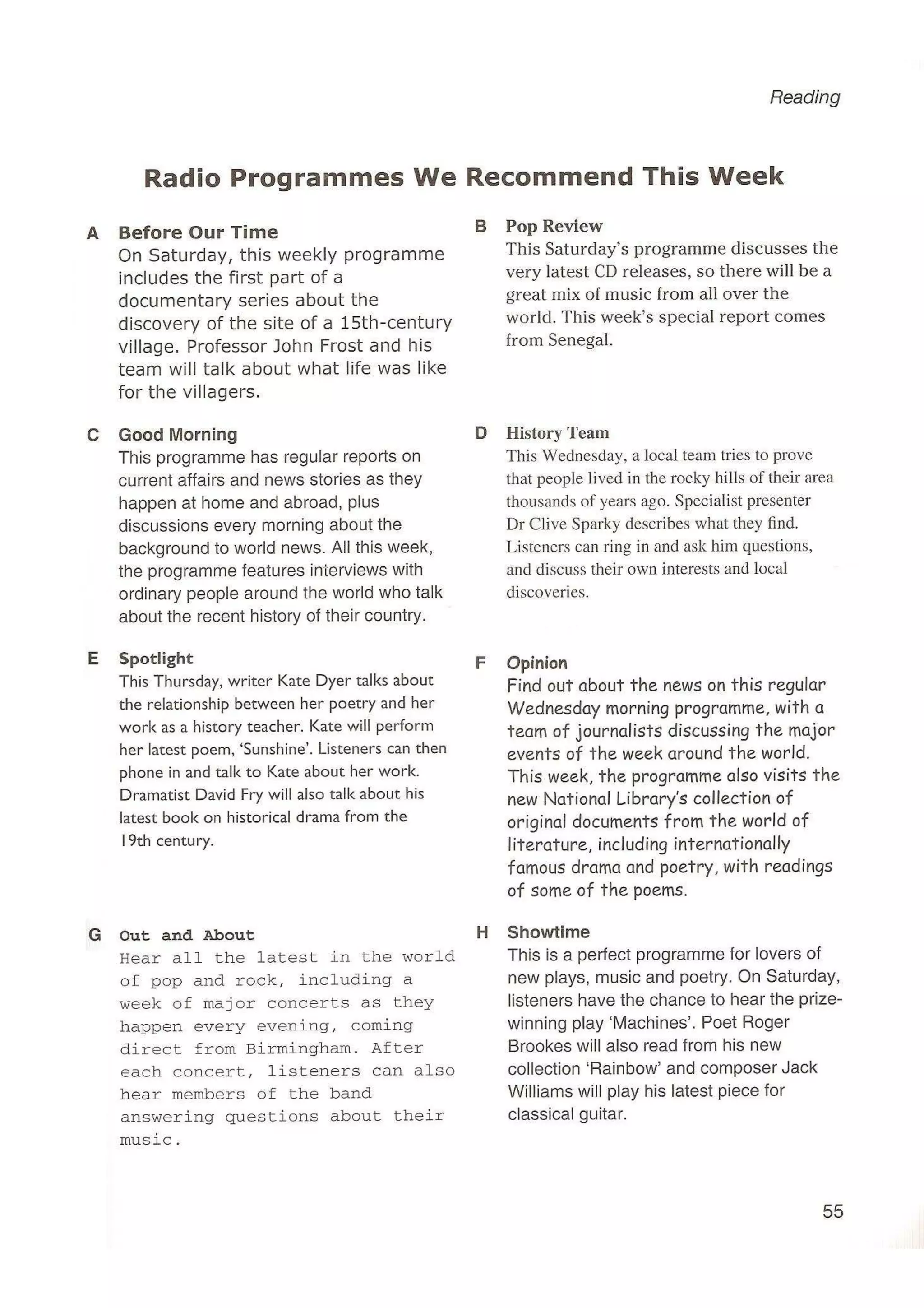 Preliminary English test 5 with answers. (2003)