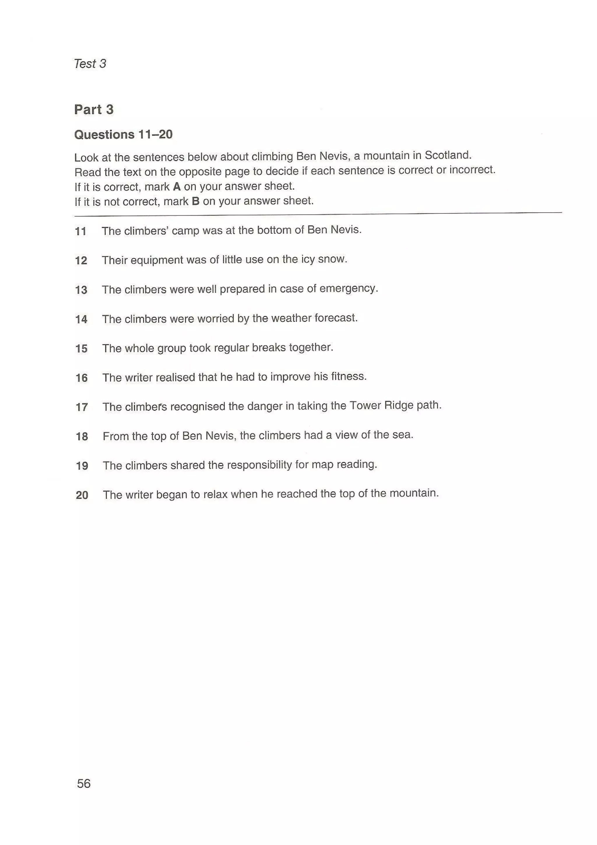 Preliminary English test 5 with answers. (2003)