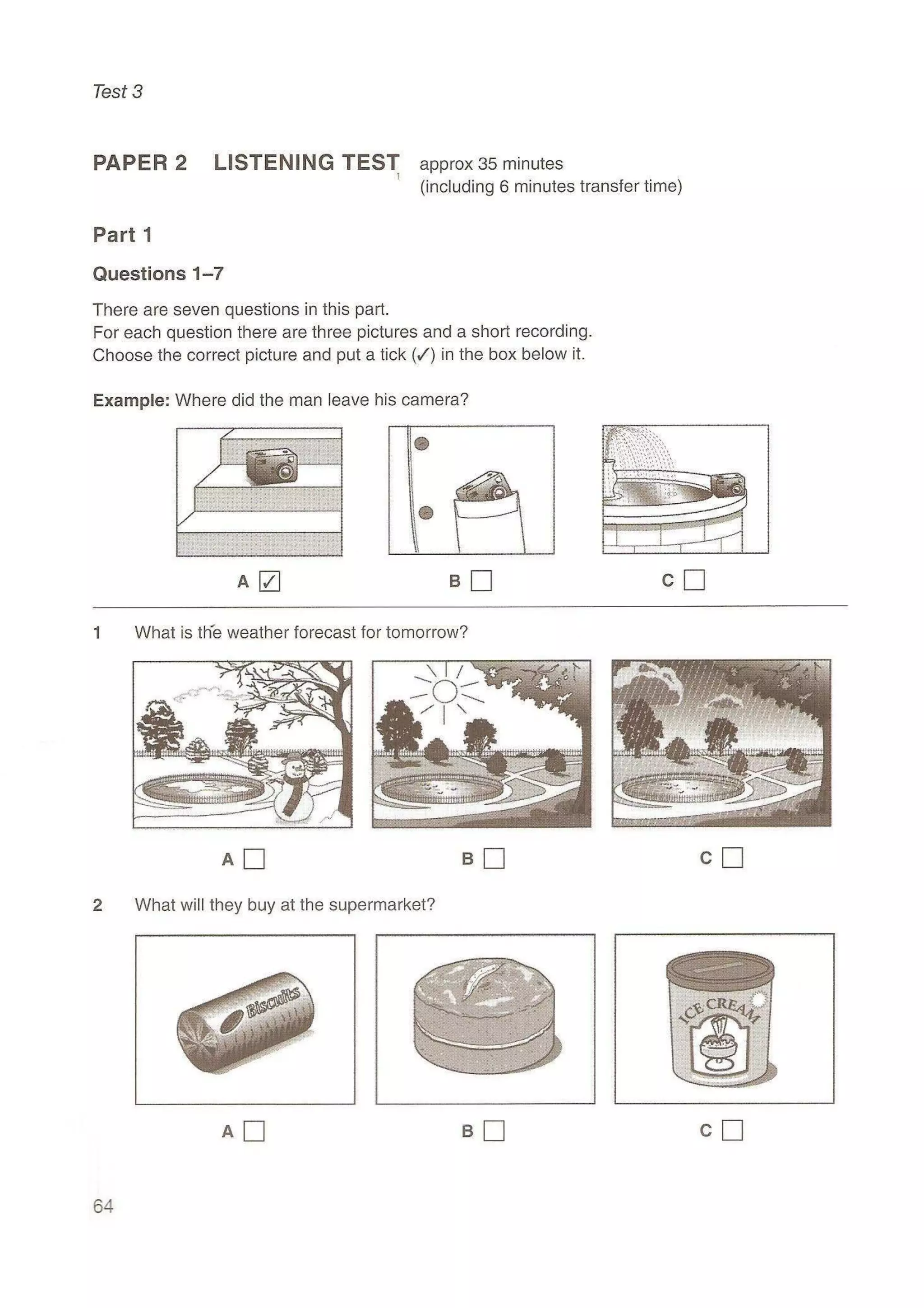 Preliminary English test 5 with answers. (2003)