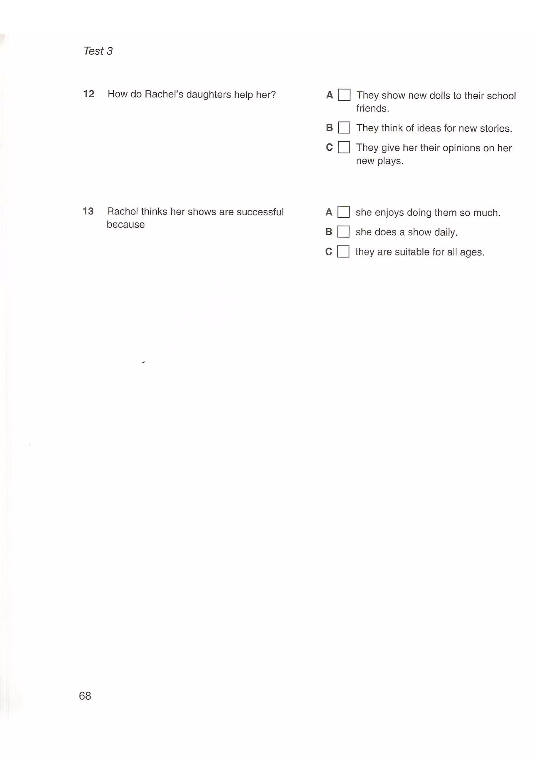 Preliminary English test 5 with answers. (2003)