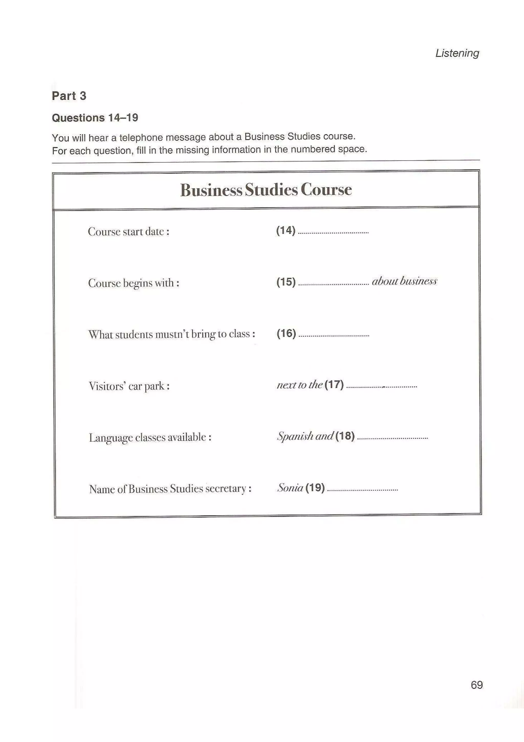 Preliminary English test 5 with answers. (2003)