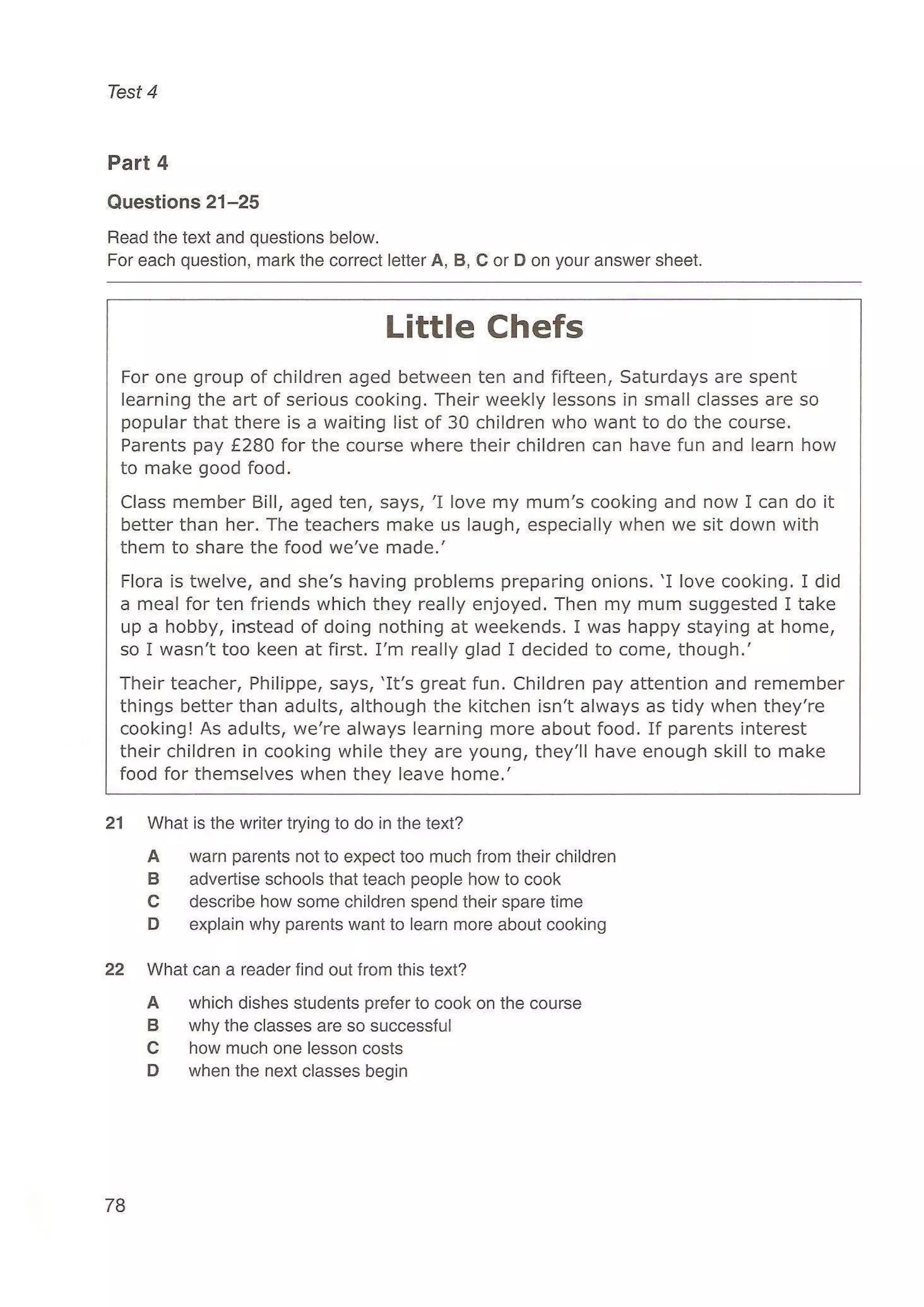 Preliminary English test 5 with answers. (2003)