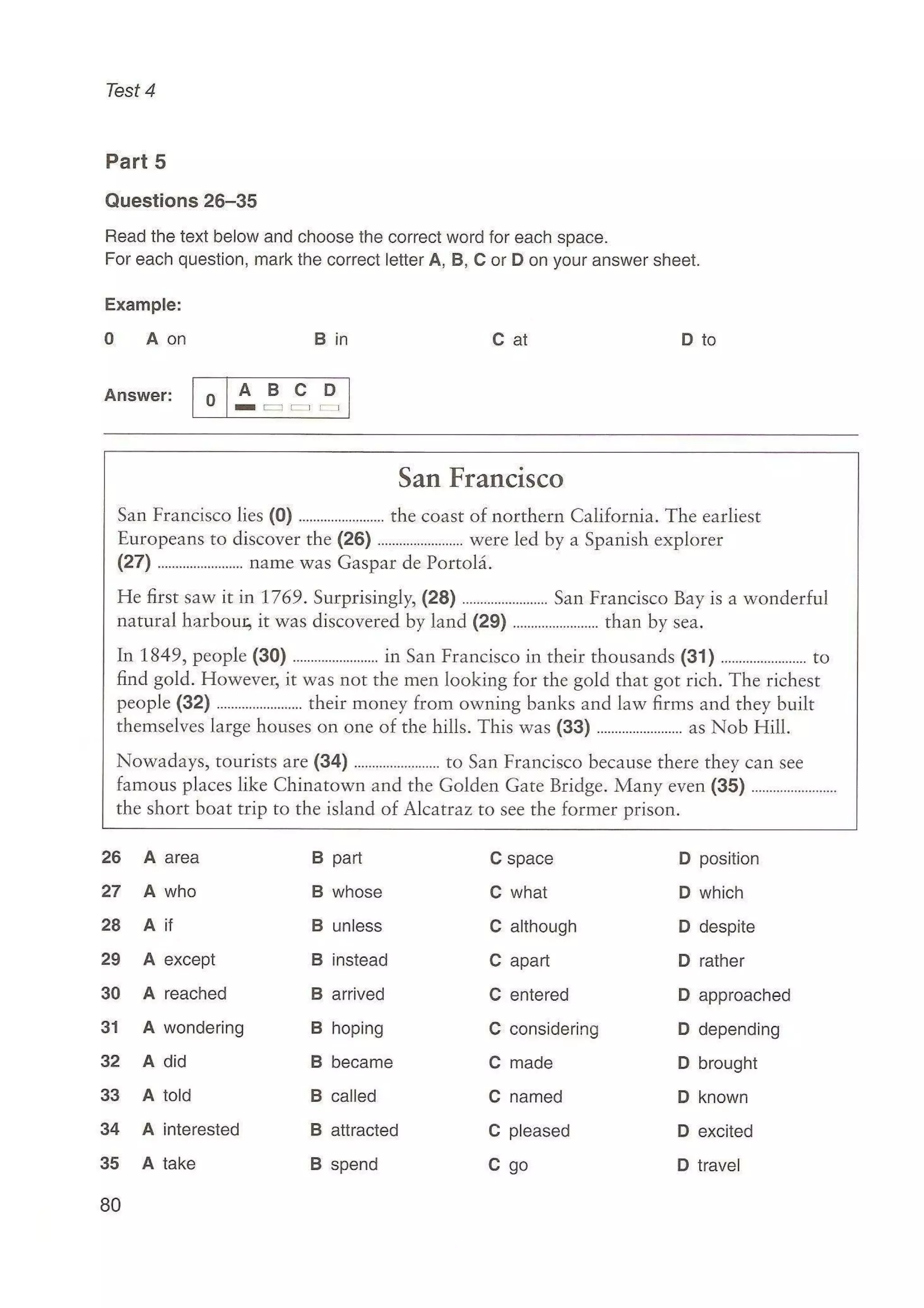 Preliminary English test 5 with answers. (2003)