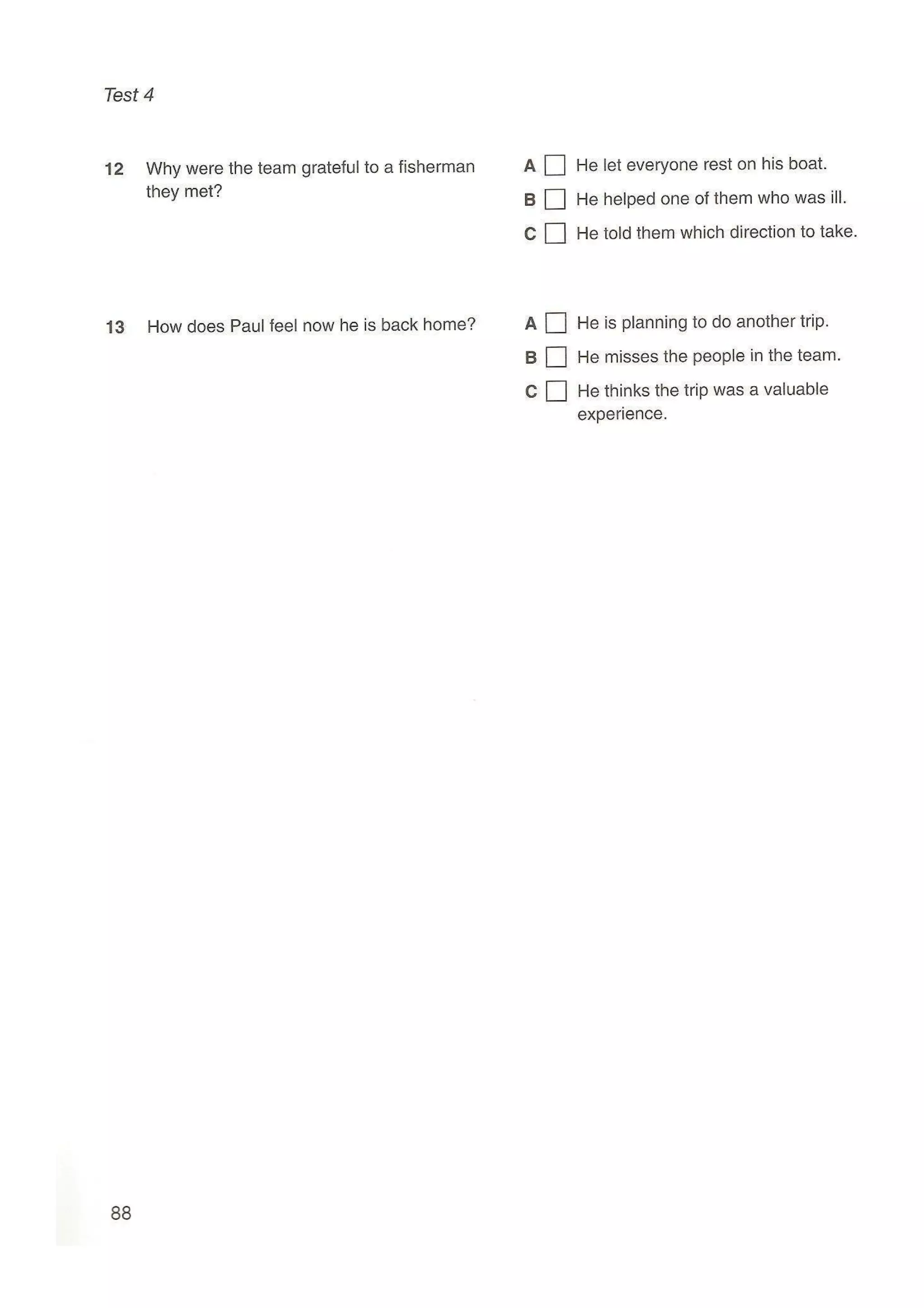Preliminary English test 5 with answers. (2003)