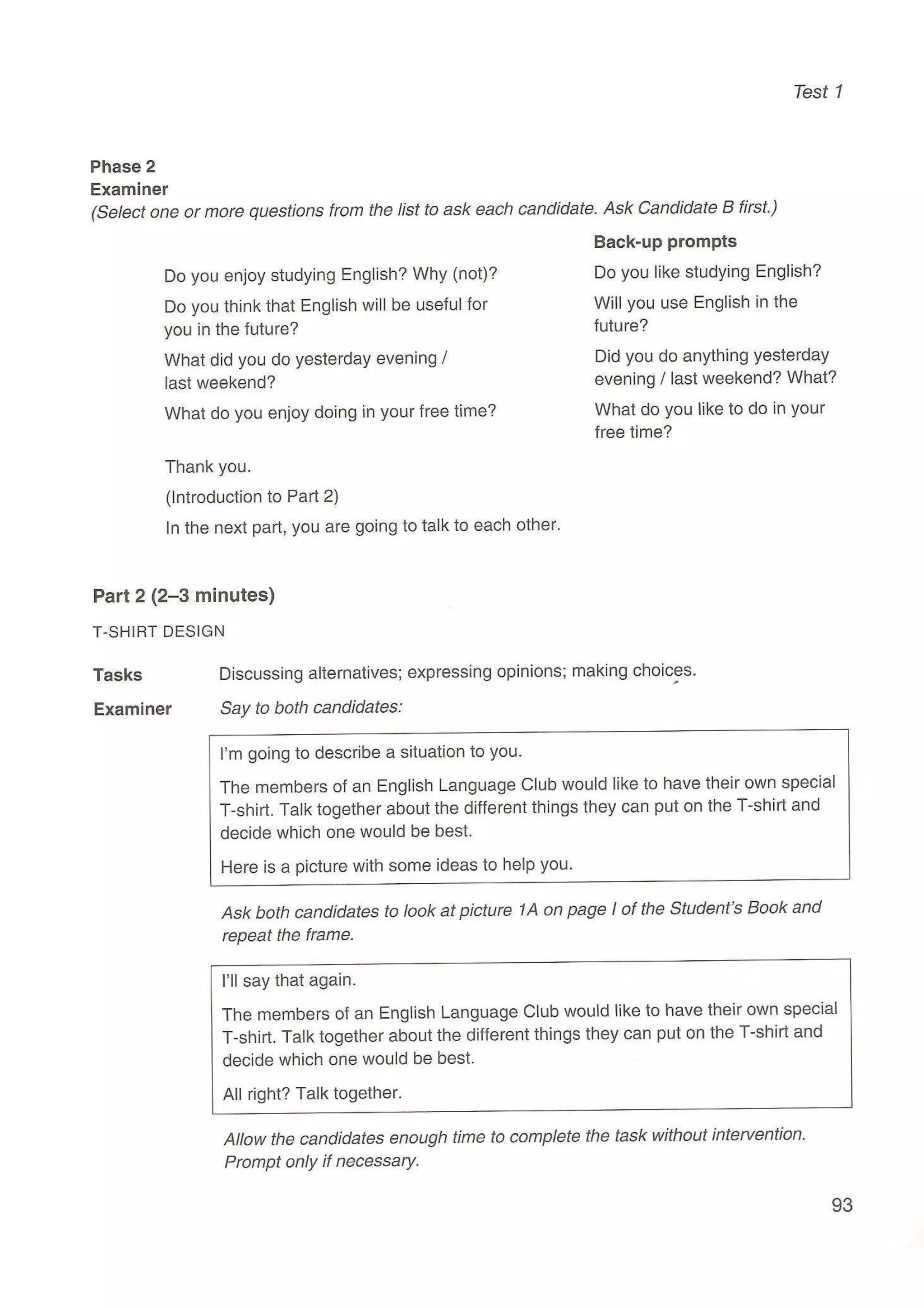 Preliminary English test 5 with answers. (2003)
