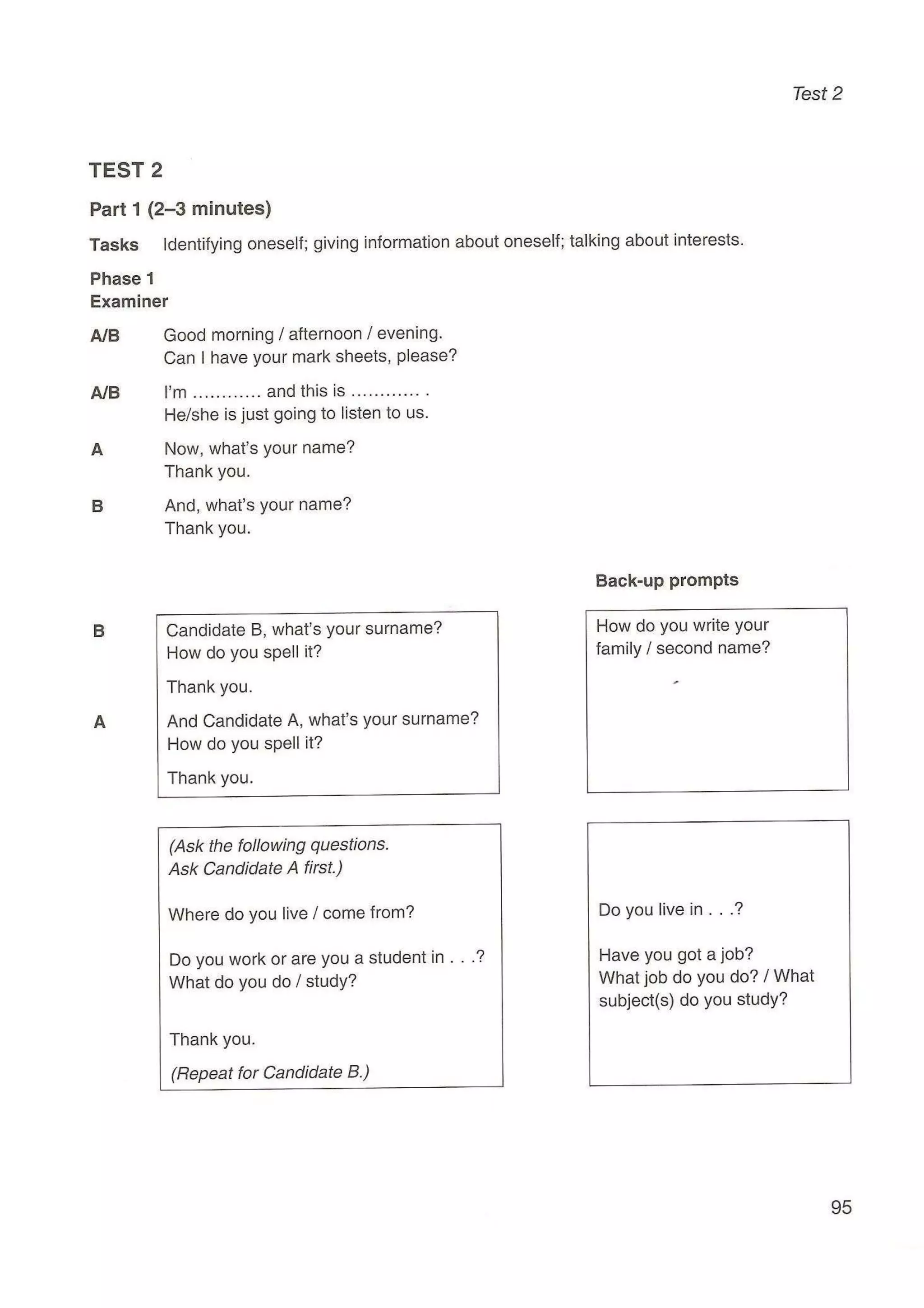 Preliminary English test 5 with answers. (2003)