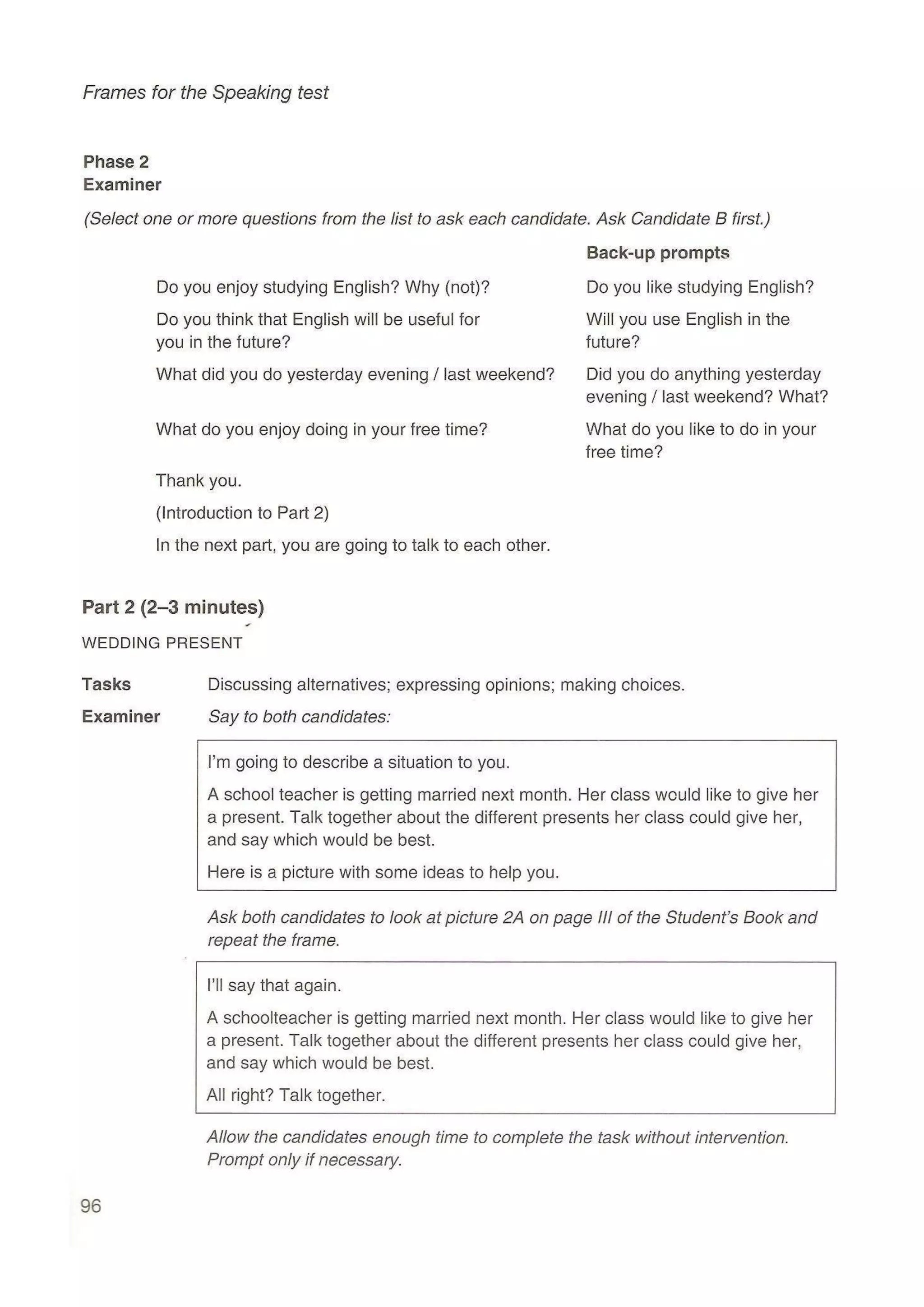 Preliminary English test 5 with answers. (2003)