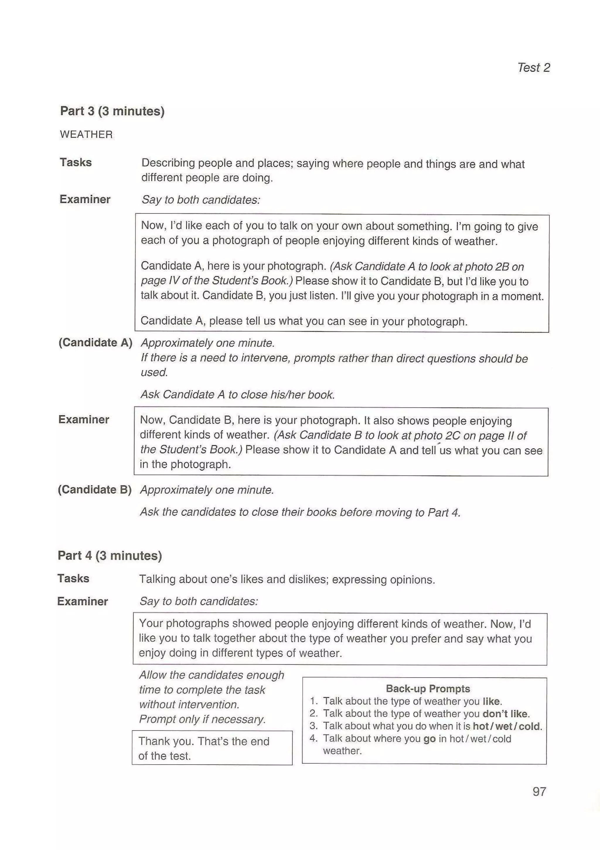 Preliminary English test 5 with answers. (2003)