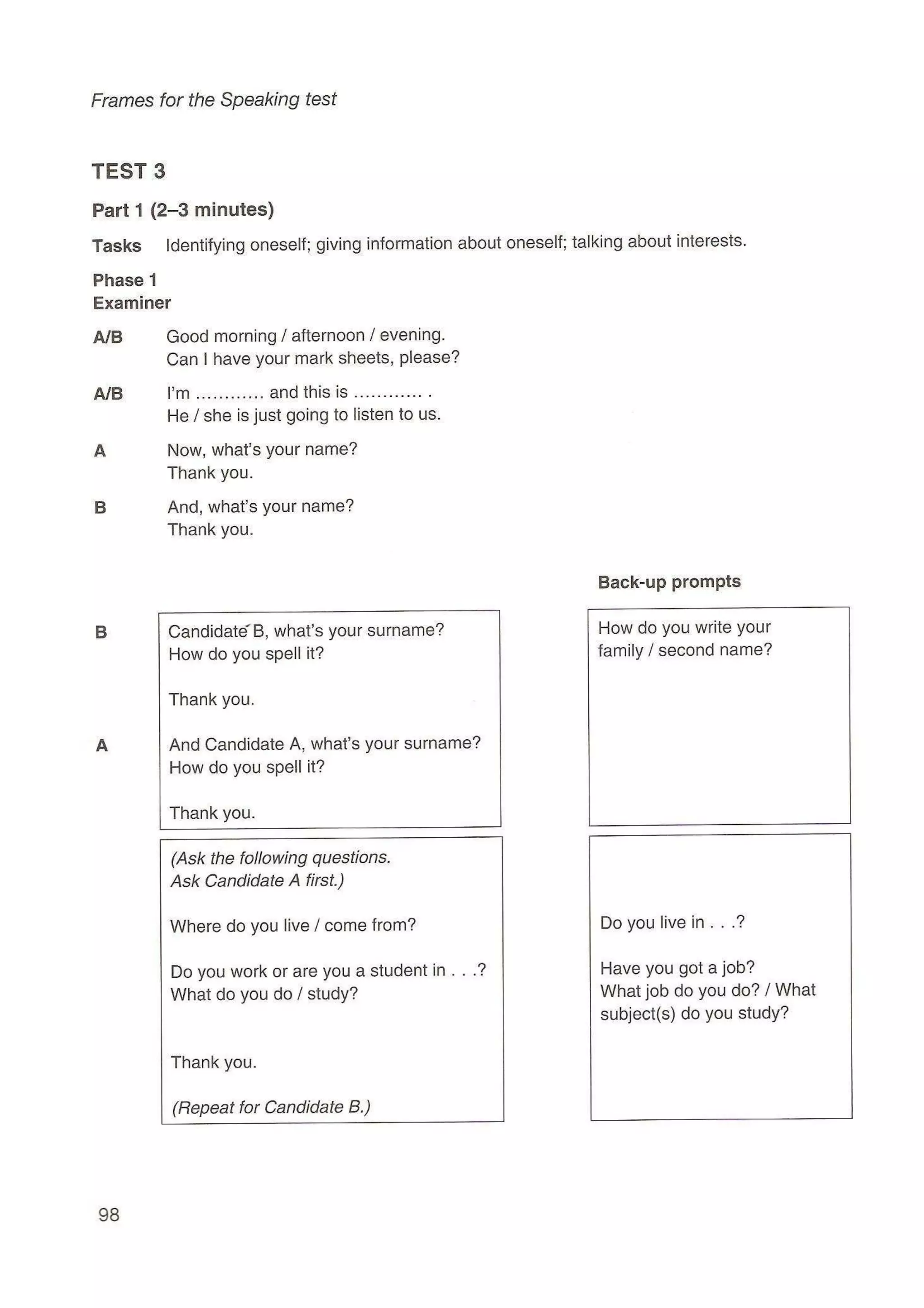Preliminary English test 5 with answers. (2003)