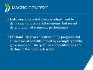 MANY CHALLENGES
Not enough « vision » in the Vision
Lack of systemic joined-up solutions for complex
issues
Policy silo...
