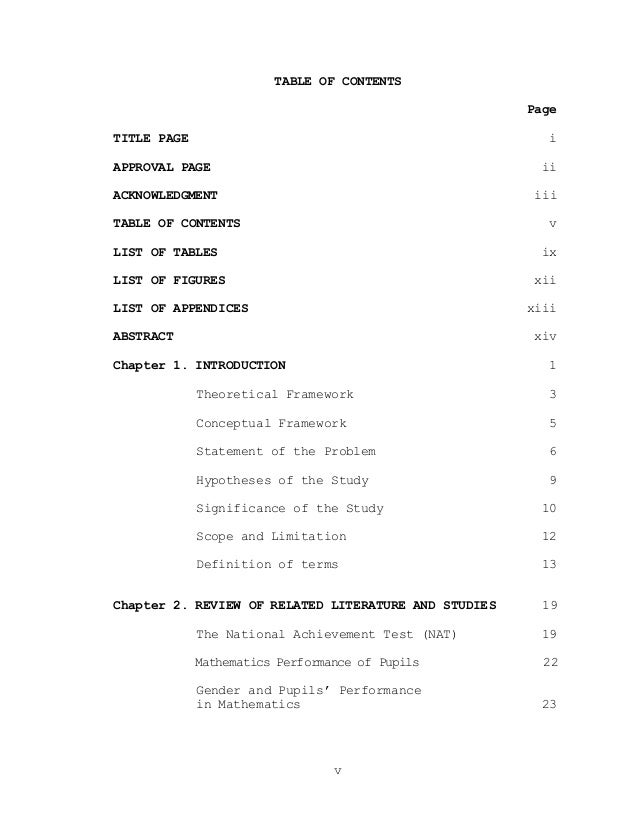 Example of a thesis statement picture