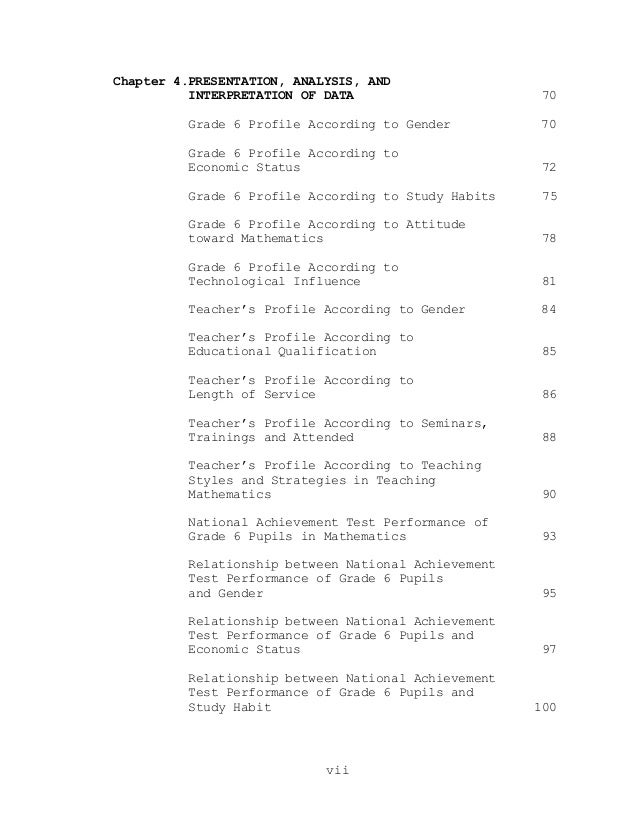 Preliminary pages in research example picture
