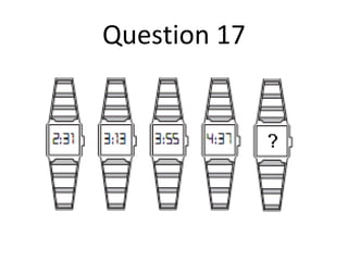 Question 17 
 
