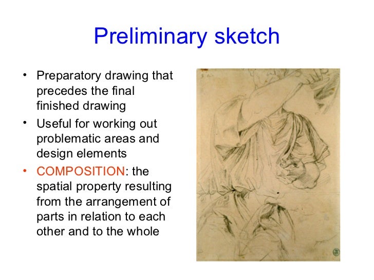 Preliminary Sketch and Organizational Line