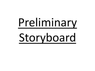 Preliminary Storyboard 