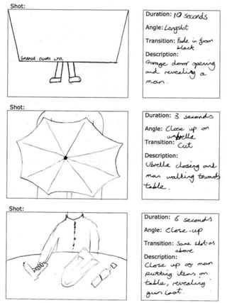 Preliminary storyboard