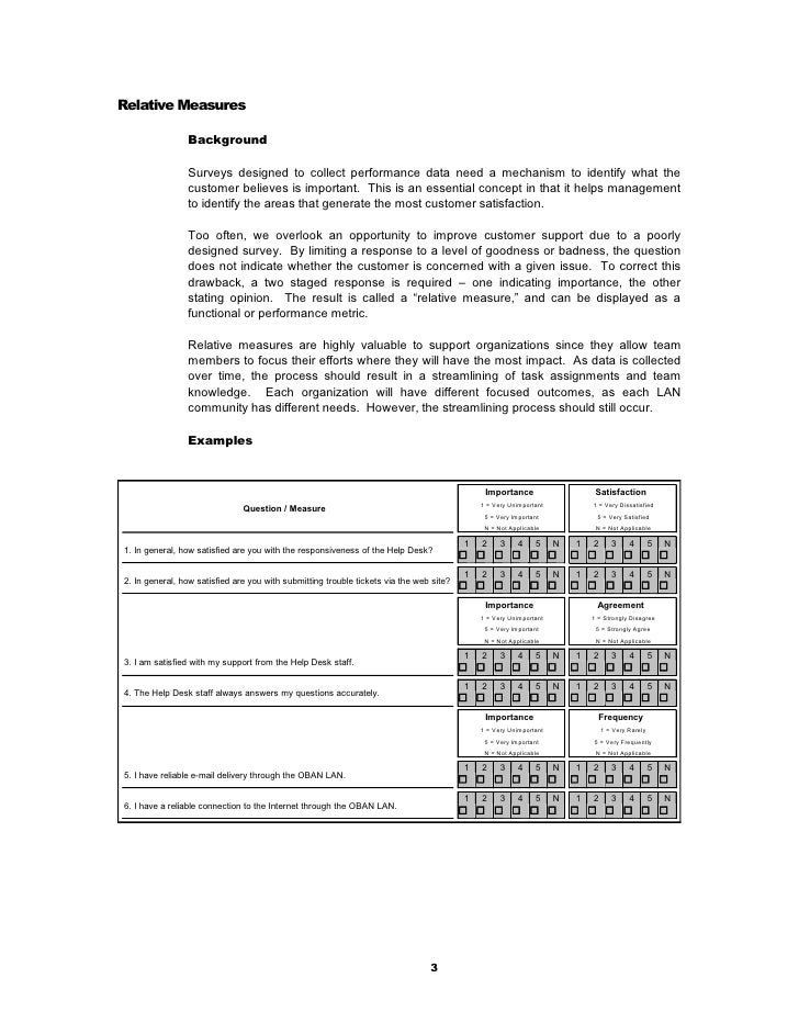 It Customer Satisfaction Survey Development