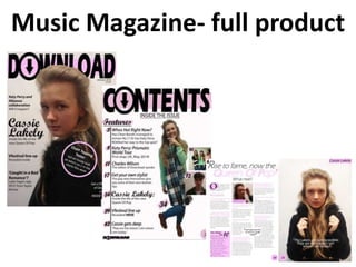 Music Magazine- full product
 