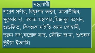 সহয োগী
পযেশ সর্দোে, বিষ্ণু পর্ ভক্তো, আলোউবিন,
সুকুমোে র্ো, স্বেোজ মহোপোত্র,বমজোনুে েহমোন,
শুভবজত, বকংশুক মোইবত,অয়ন গগোস্বোমী,
তরুন িোগ,কযলোল সোহু, গসৌবেন জোনো, শুভঙ্কে
ভুুঁ ইয়ো ইতযোবর্।
 