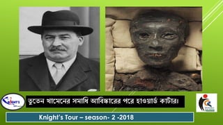 তু রতে খারমরেে ৈমাবধ আববস্কারেে পরে িাওোডশ কাটশ াে।
Knight’s Tour – season- 2 -2018
 