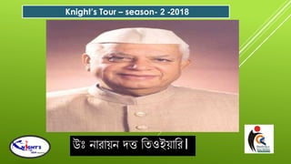 উঃ নোেোয়ন র্ত্ত বতওইয়োবে।
Knight’s Tour – season- 2 -2018
 
