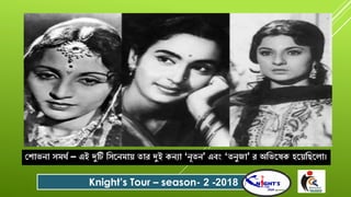 যশ্ািো ৈমেশ – এই দুটি বৈরেমাে তাে দুই কেযা ‘েূতে’ এবং ‘তেুজা’ ে অবিরষক িরেবেরলা।
Knight’s Tour – season- 2 -2018
 