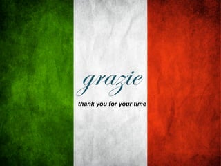 grazie
thank you for your time

 